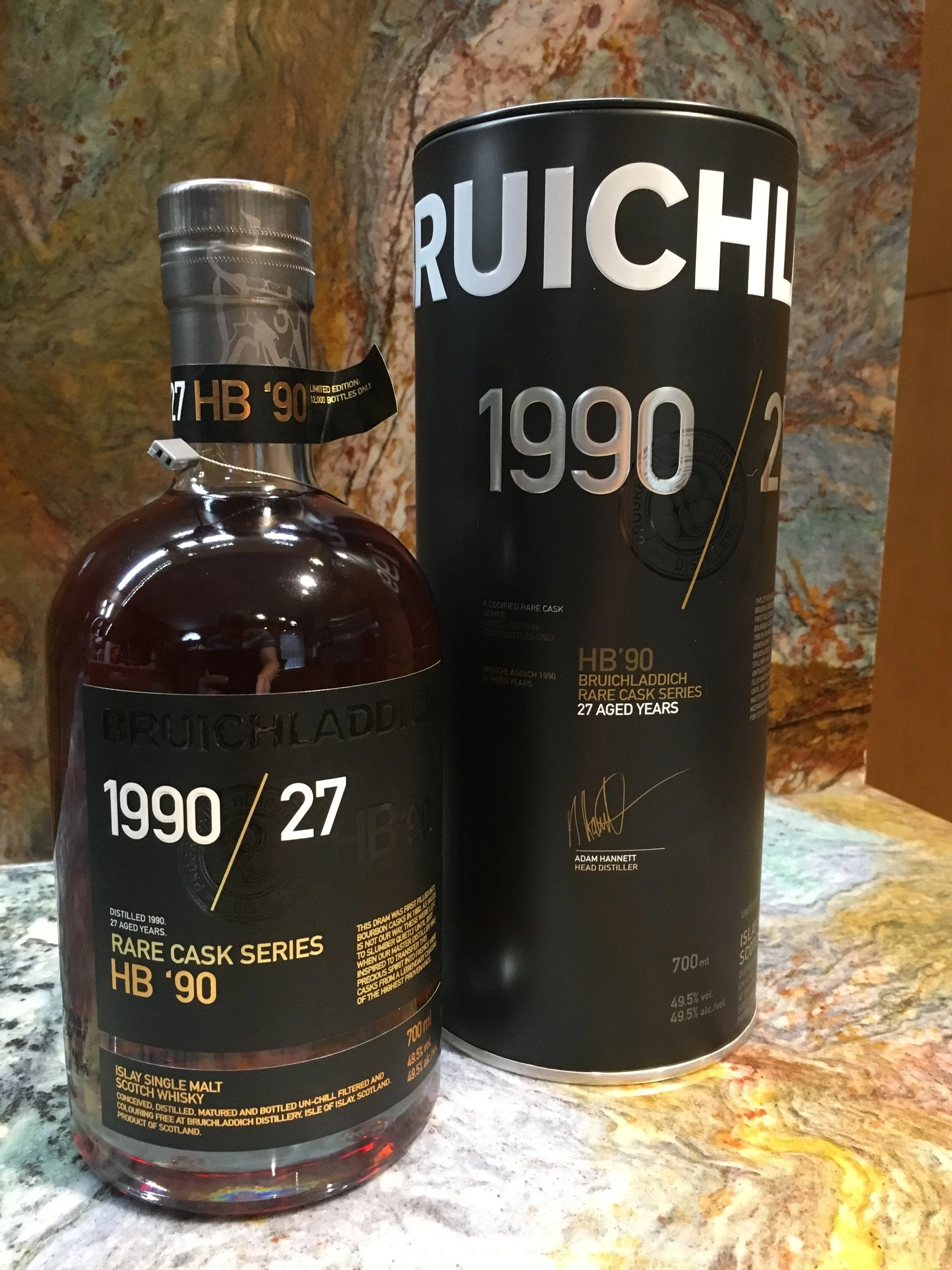 Bruichladdich Rare Cask Series HB 1990 Aged 27 Years, 49.5% ABV