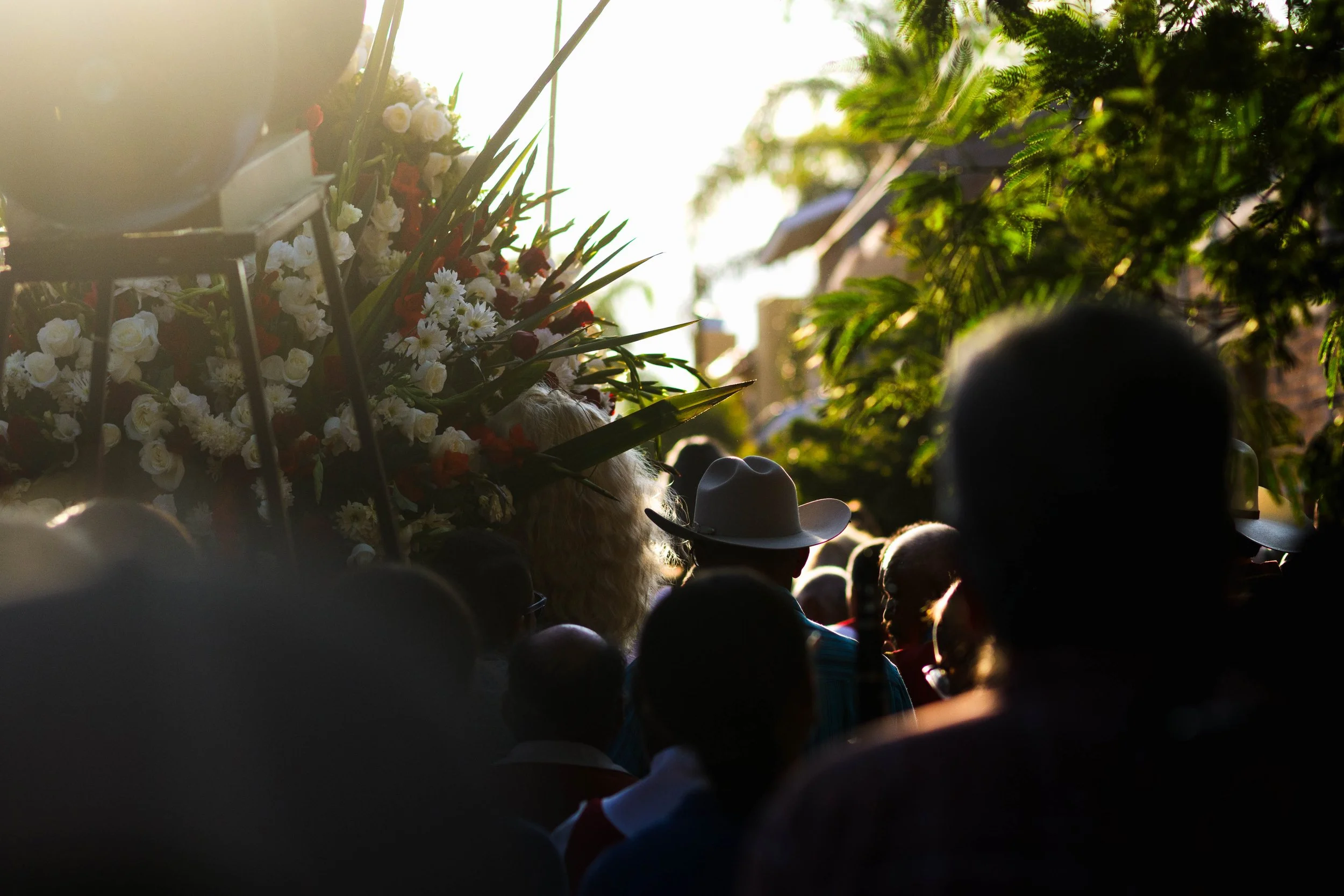 Walking into the sun with el Patron Santiago de Moyahua