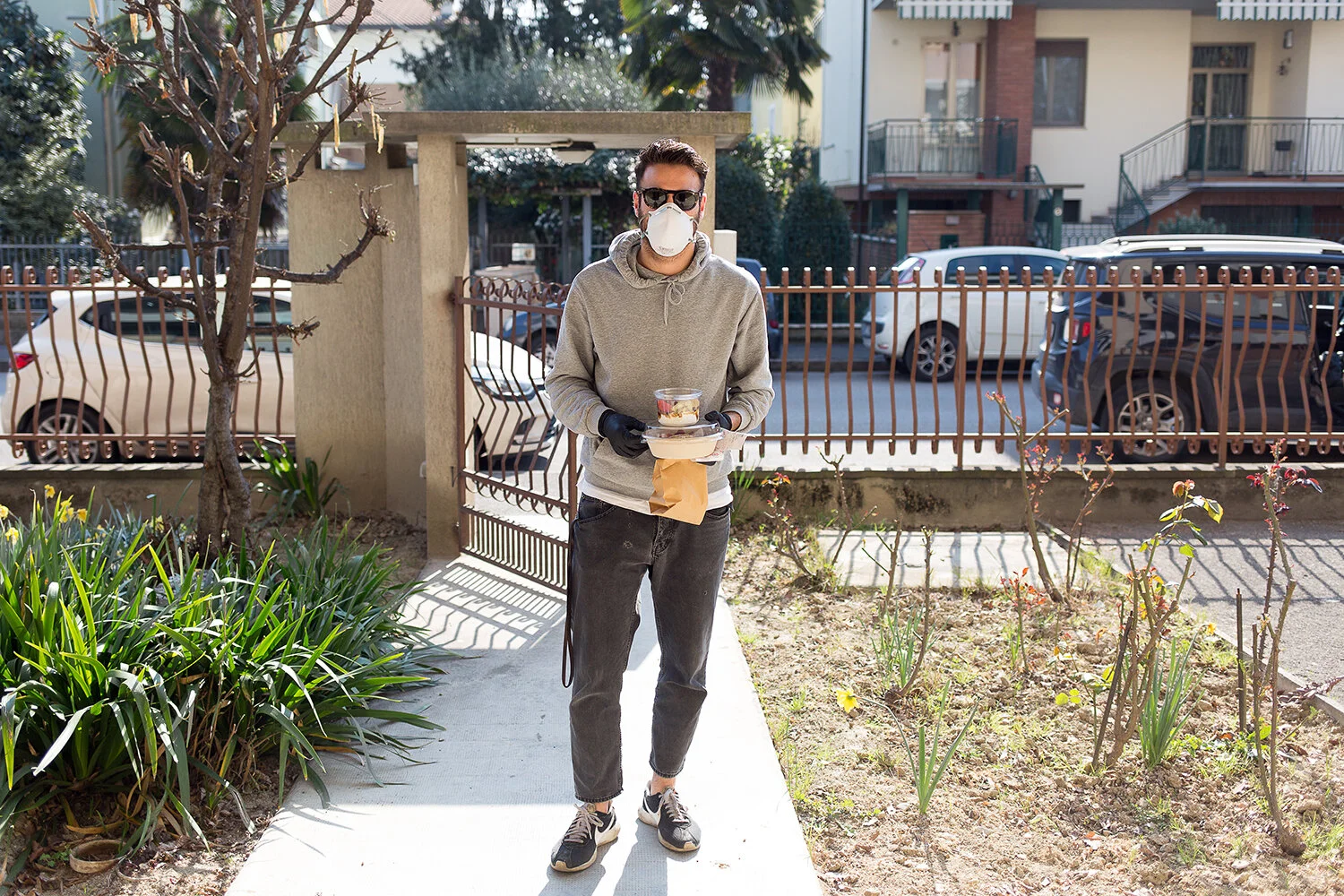  Simone, 32. "Q Corner" coffee bar, Forlì, 18/03/2020. [A written interview is available] 