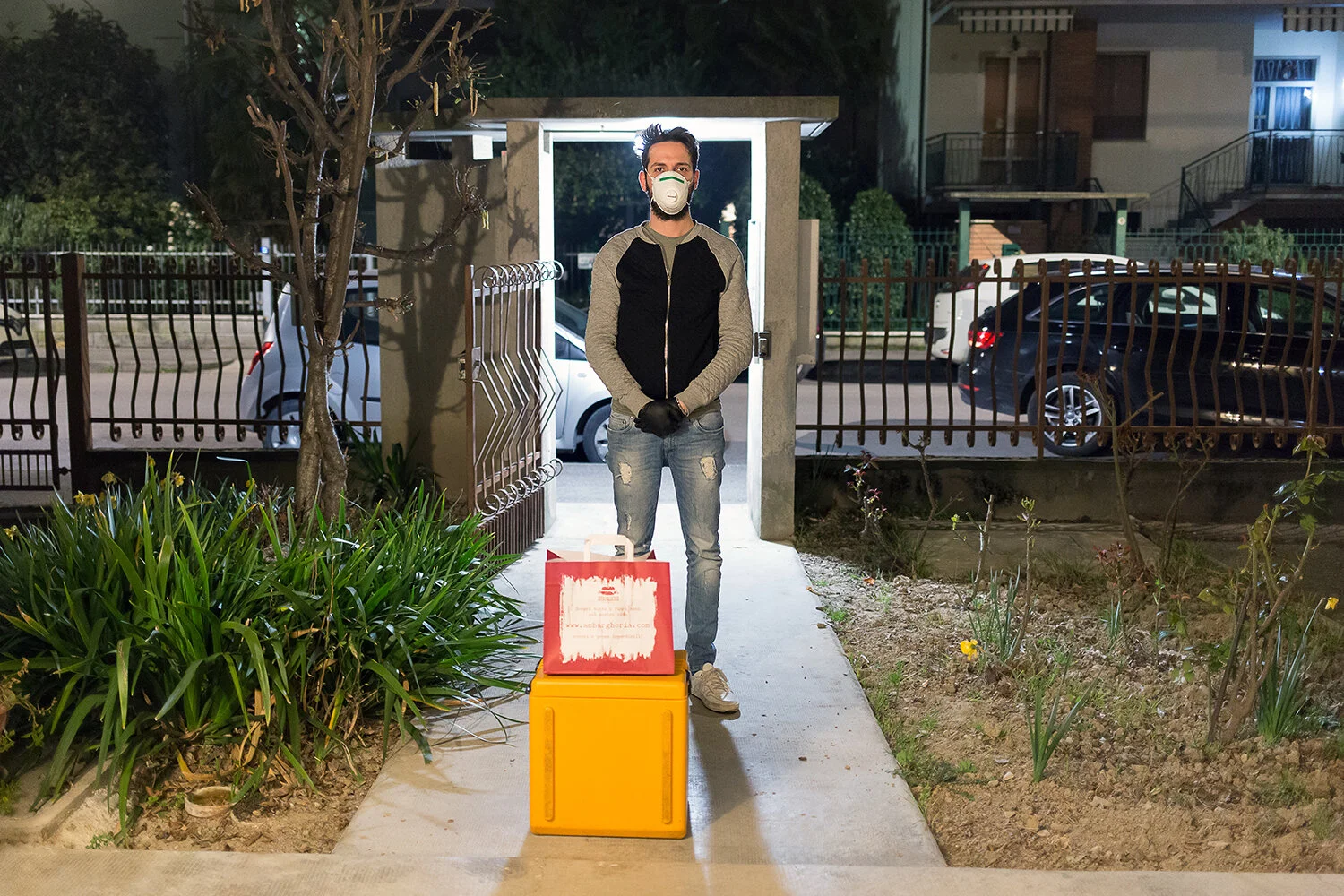  Matteo, 33. "Amburgheria Creativa” take-away restaurant, Forlì, 20/03/2020. [A written interview is available] 