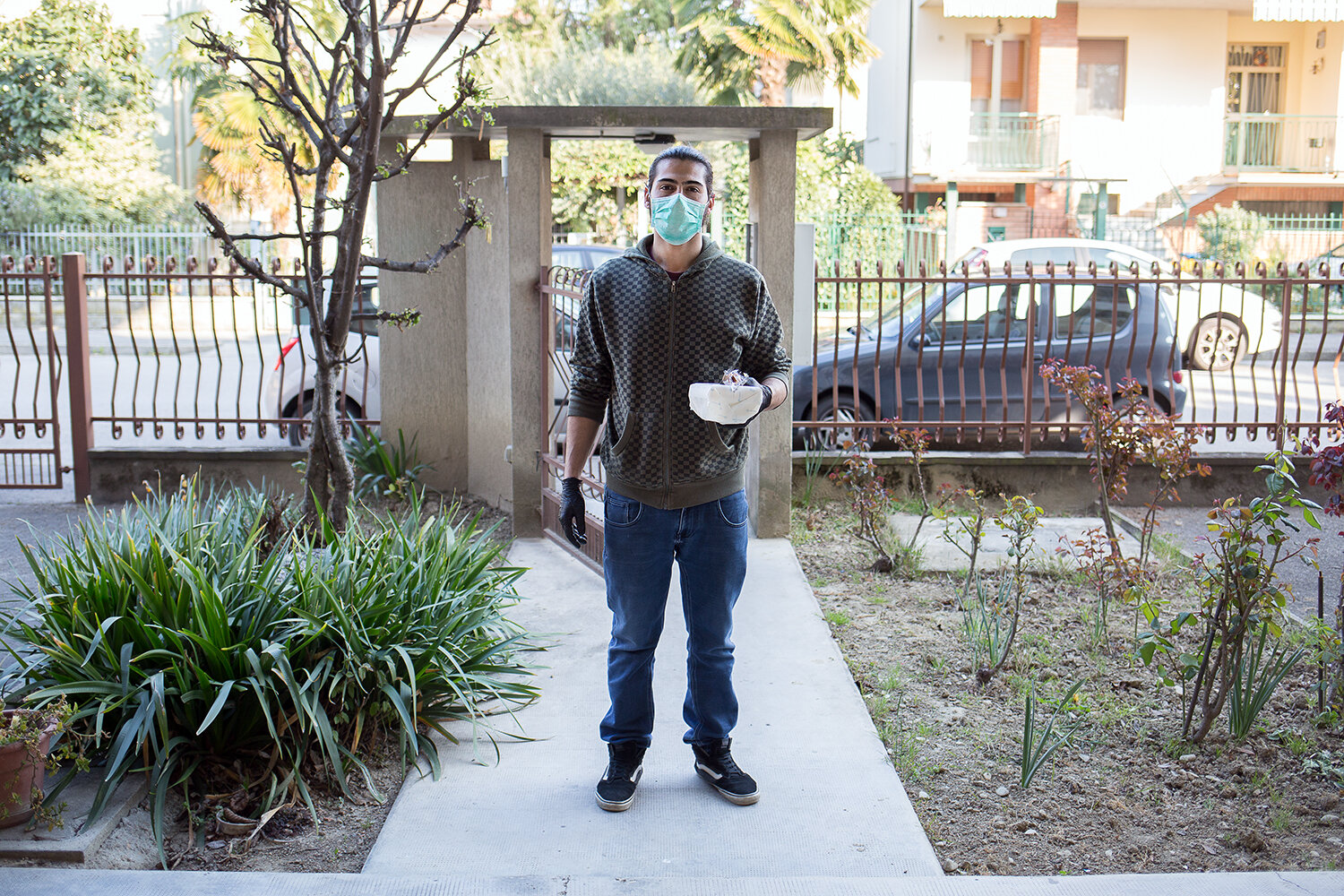  Daniel, 27 anni. "Freddino" ice-cream shop, Forlì, 04/04/2020. [A written interview is available] 