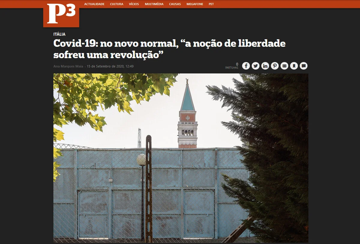  “Fragments of the dream of a quarantined traveler in a locked country” has been published on P3 Magazine 