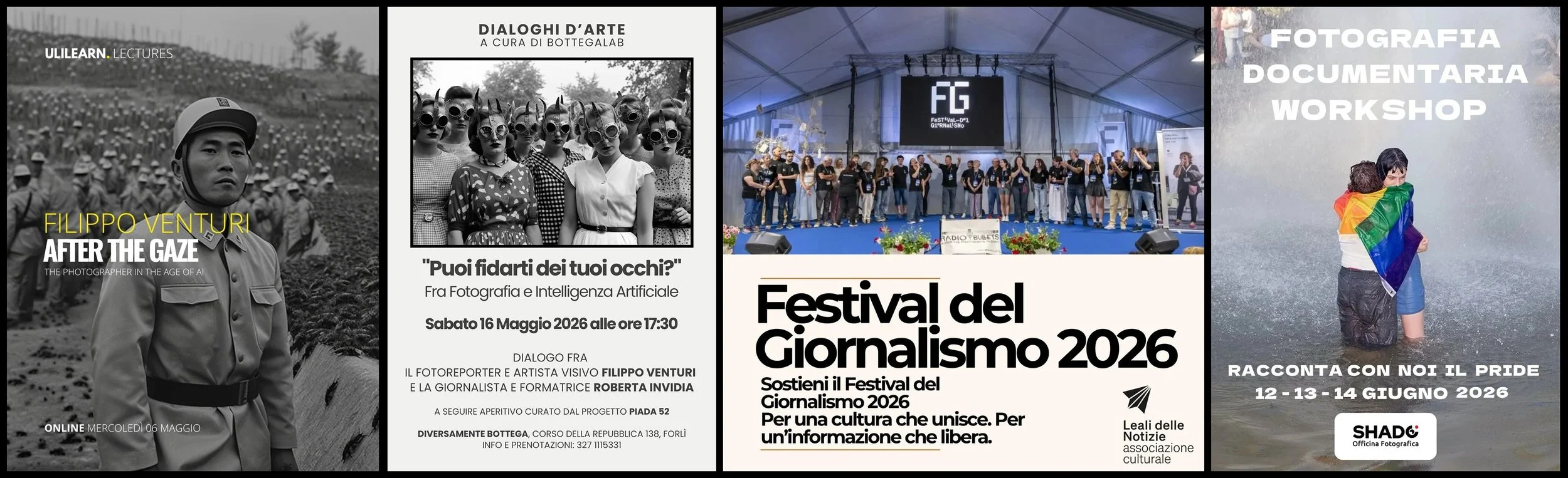 Quattro appuntamenti per interrogare le immagini oggi
