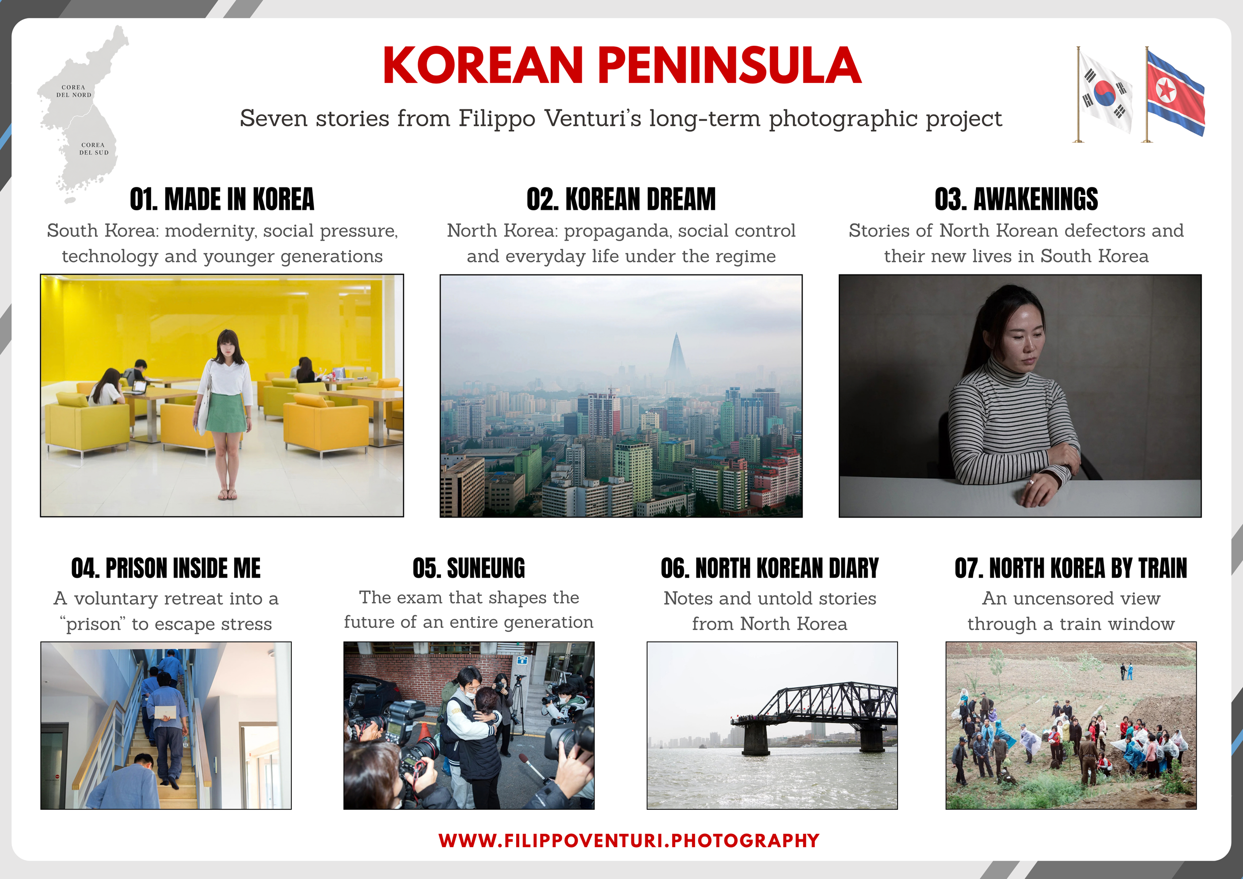  Info here:  www.filippoventuri.photography/blog/two-koreas-photographic-research  
