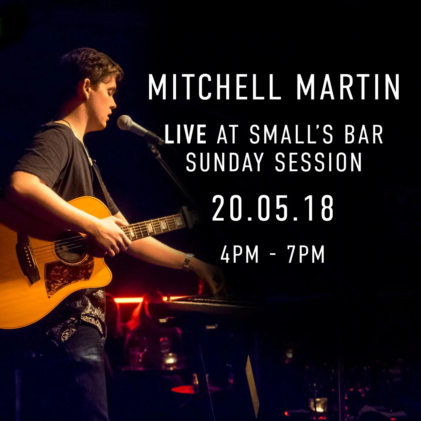 Mitchell Martin LIVE this Sunday at Small's Bar!