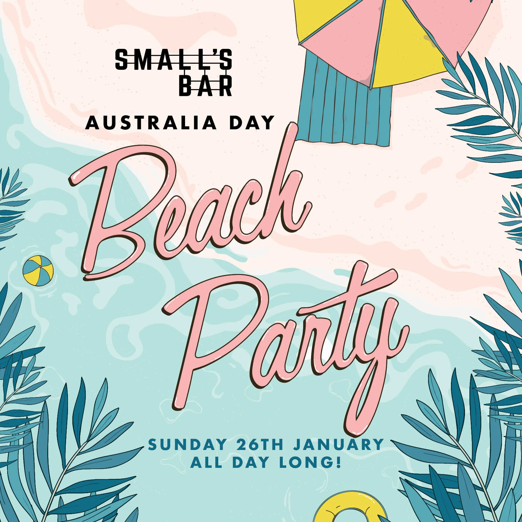 Australia Day Beach Party at Small's