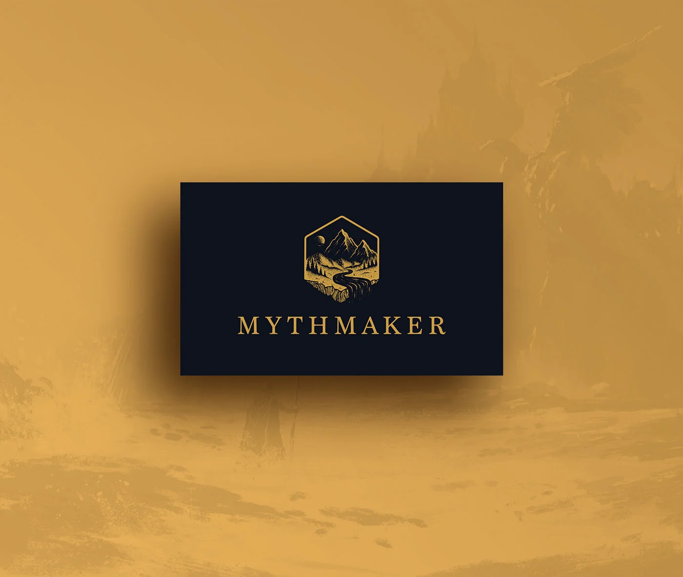 Mythmaker light logo design