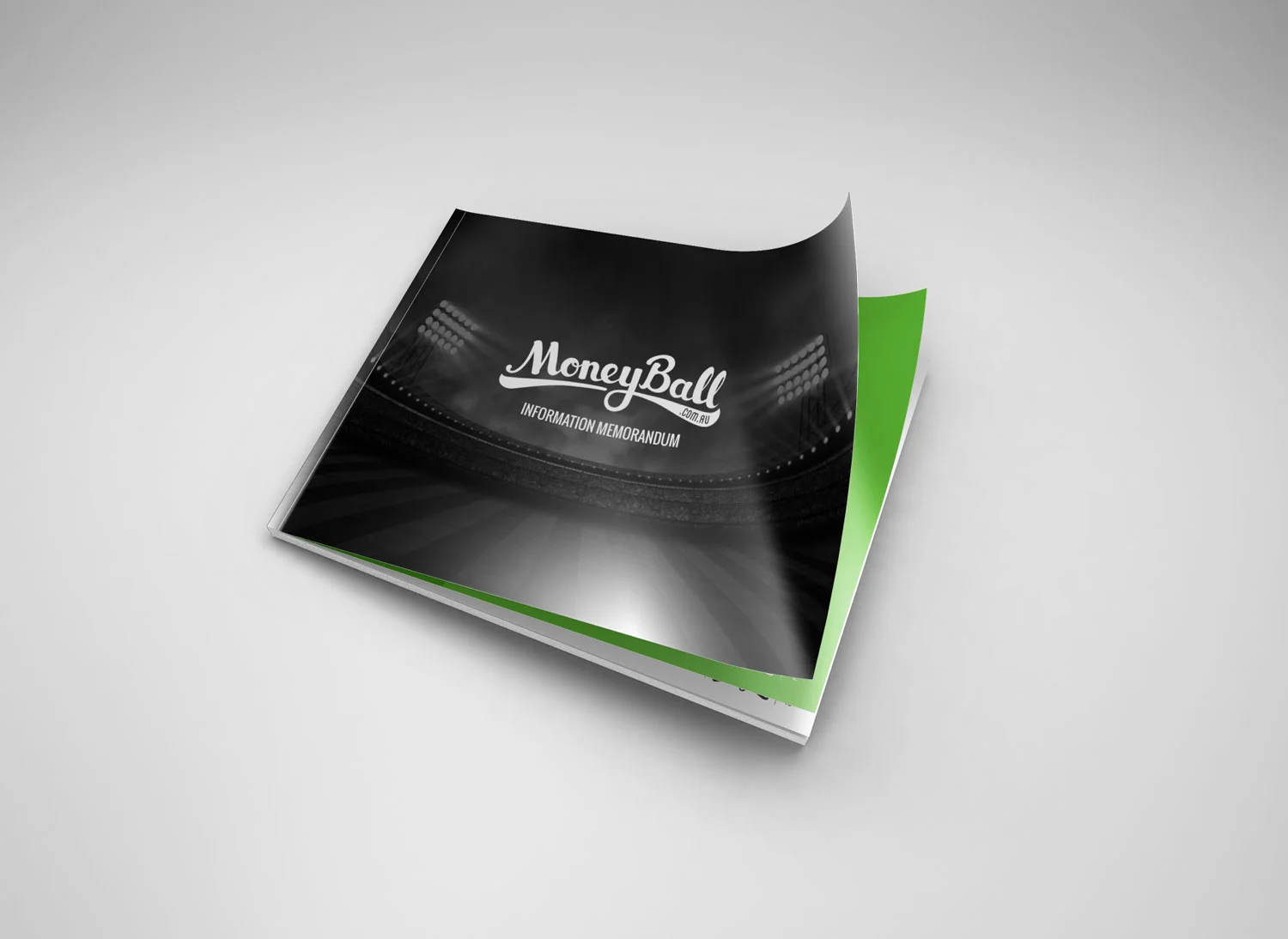 Moneyball investment document cover design