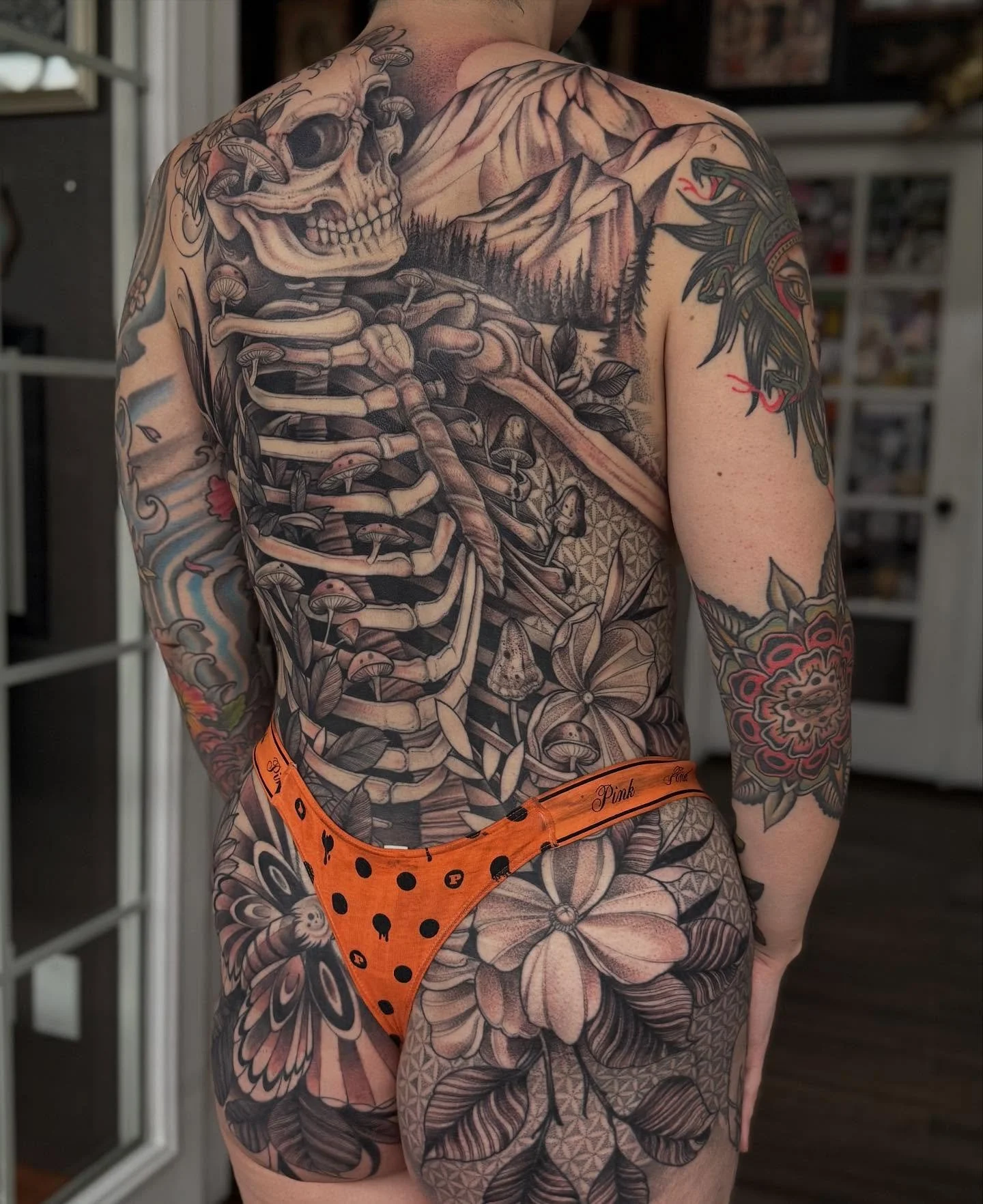 Life & Death Back Tattooo made by @josephhaefstattooer