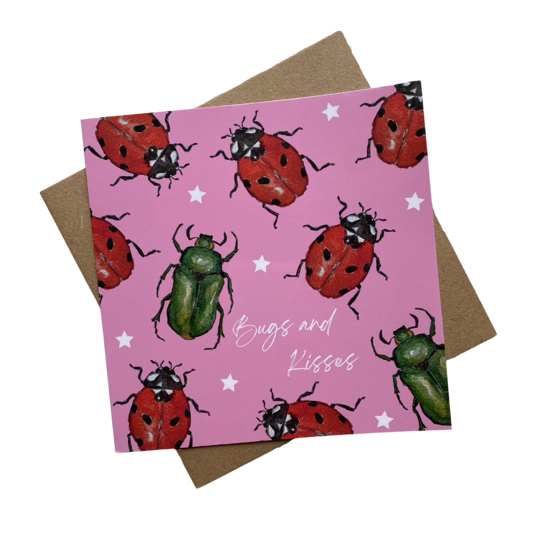 Bugs and Kisses card