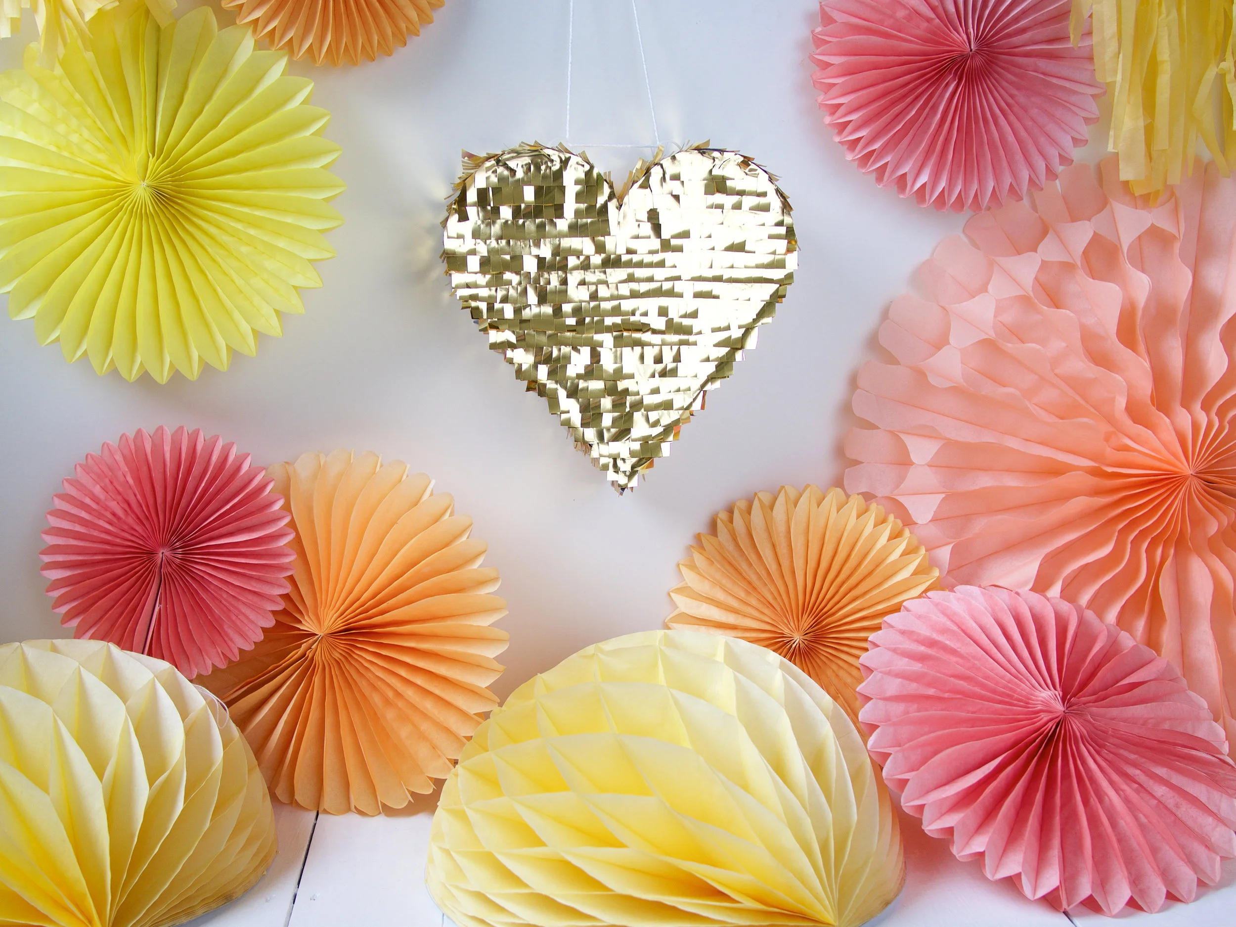 Golden Heart Piñata