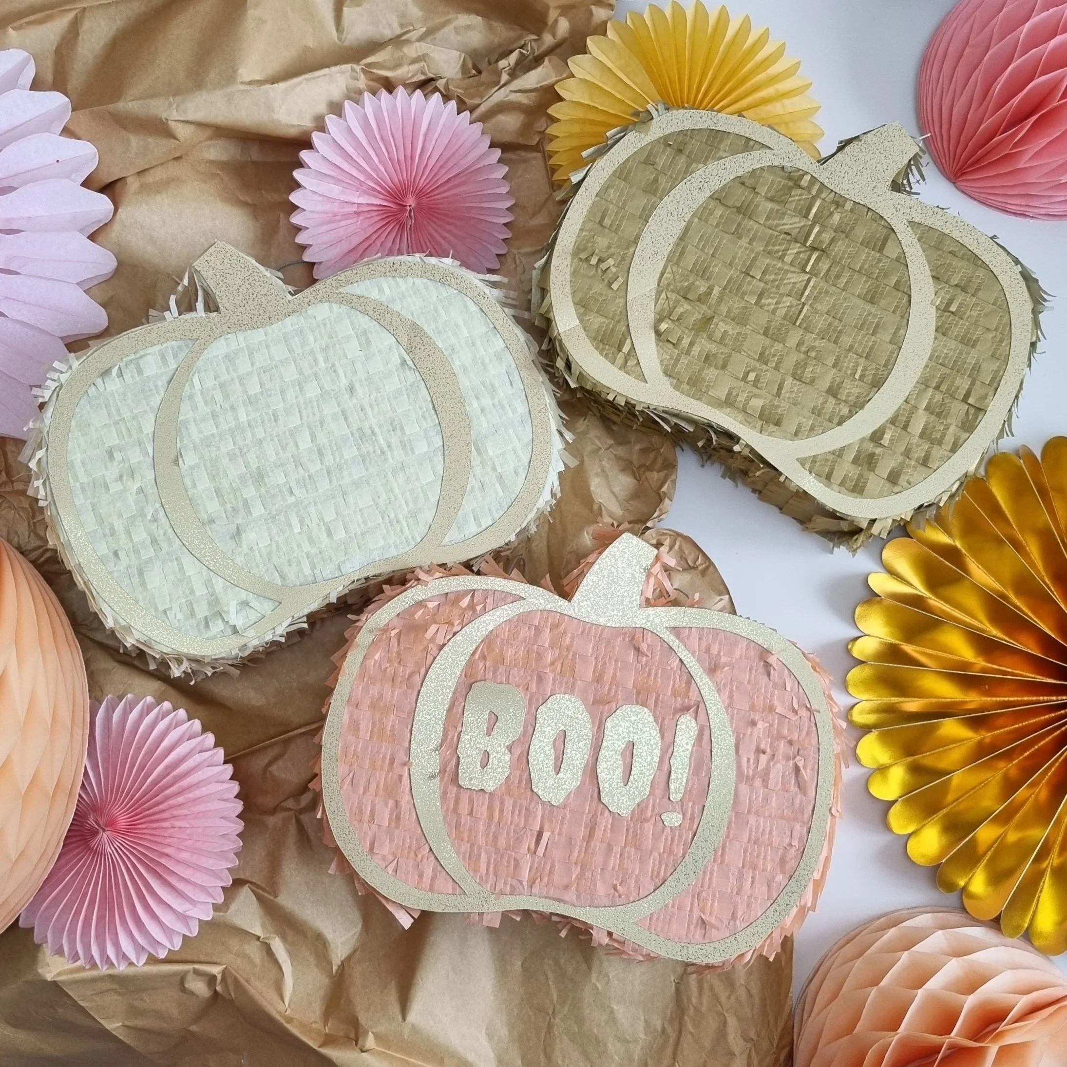 personalised pumpkin pinatas for halloween party by pinyatay