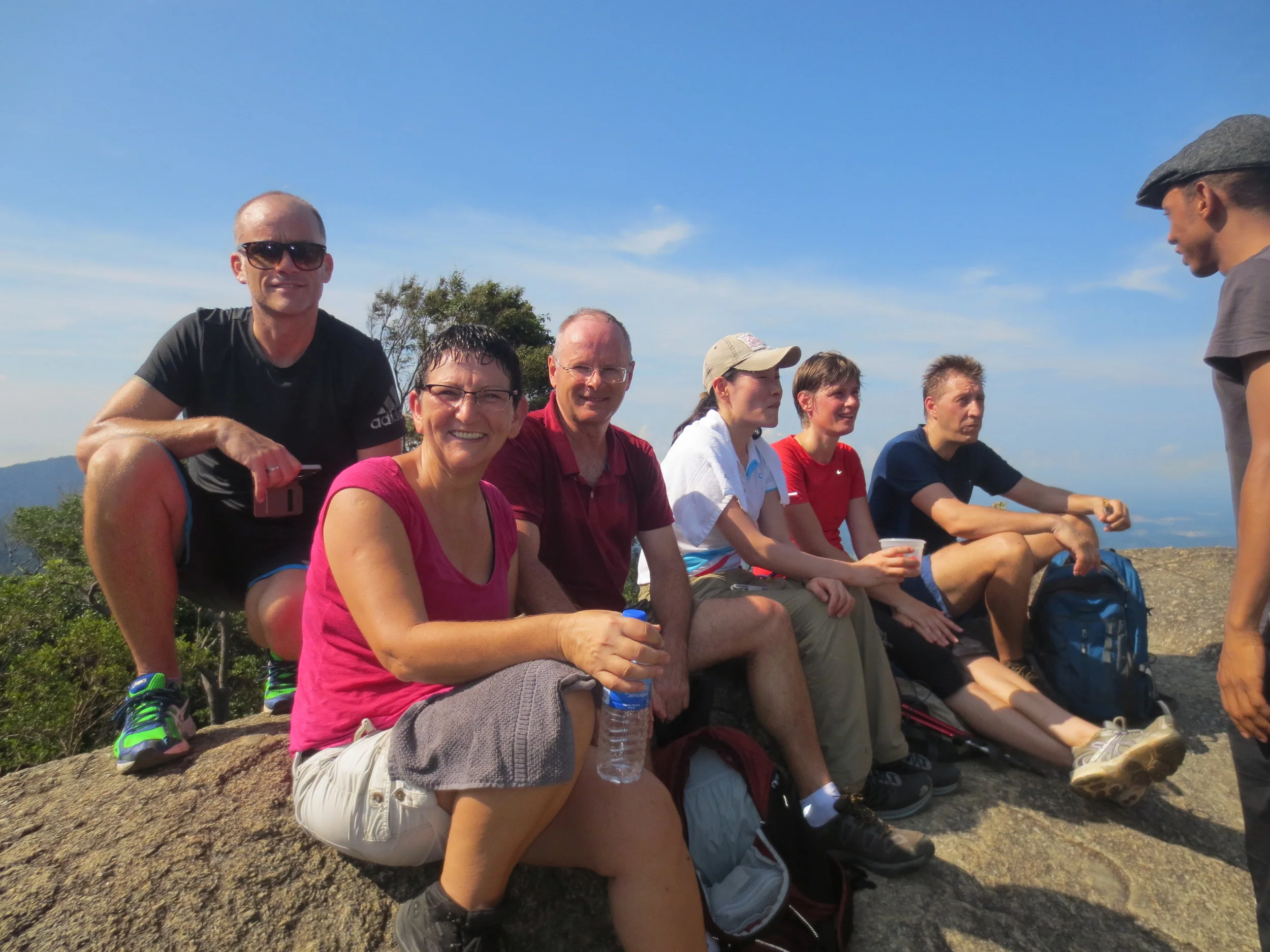 Hiking in Gunung Datul - on top of the mountain