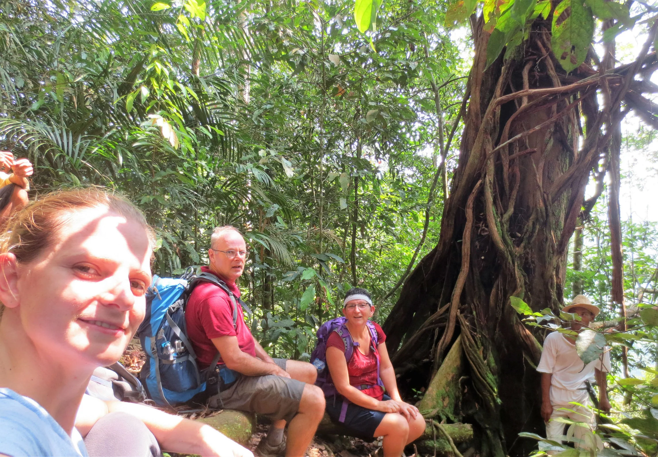Francien, Frank, Marcella and Kinol resting