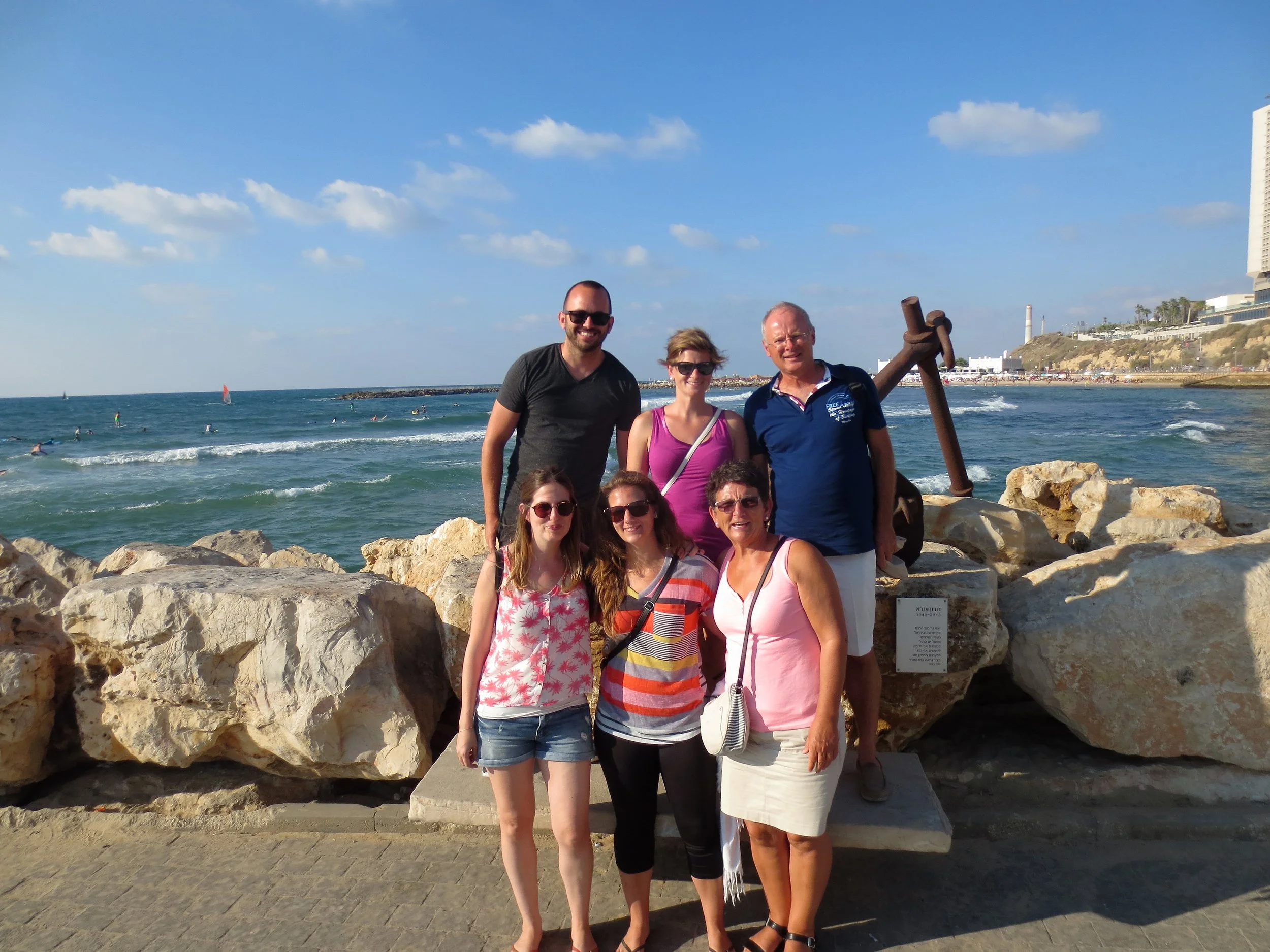 Boulevard in Tel Aviv at the marina.