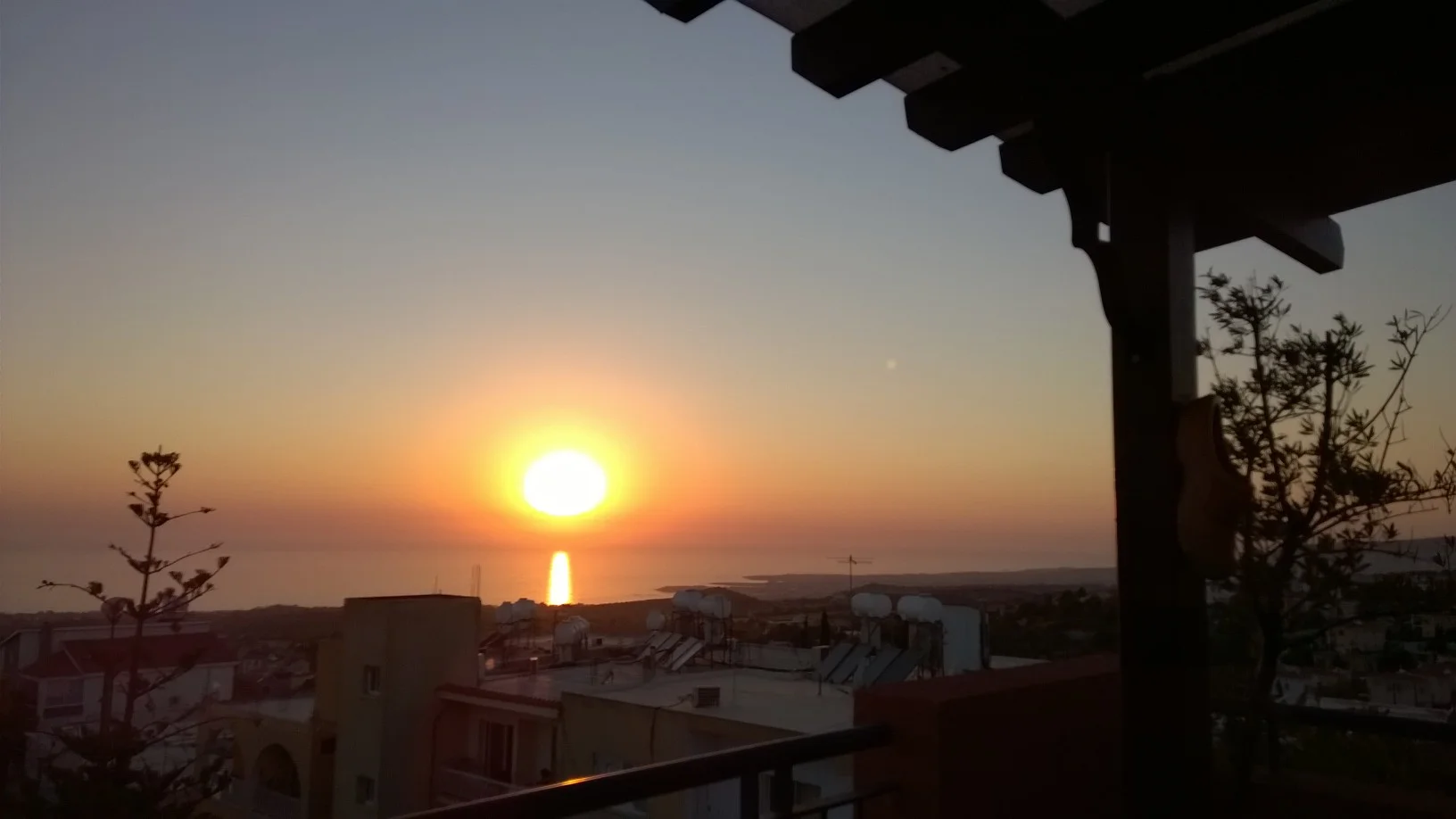 Sunset on our terrace