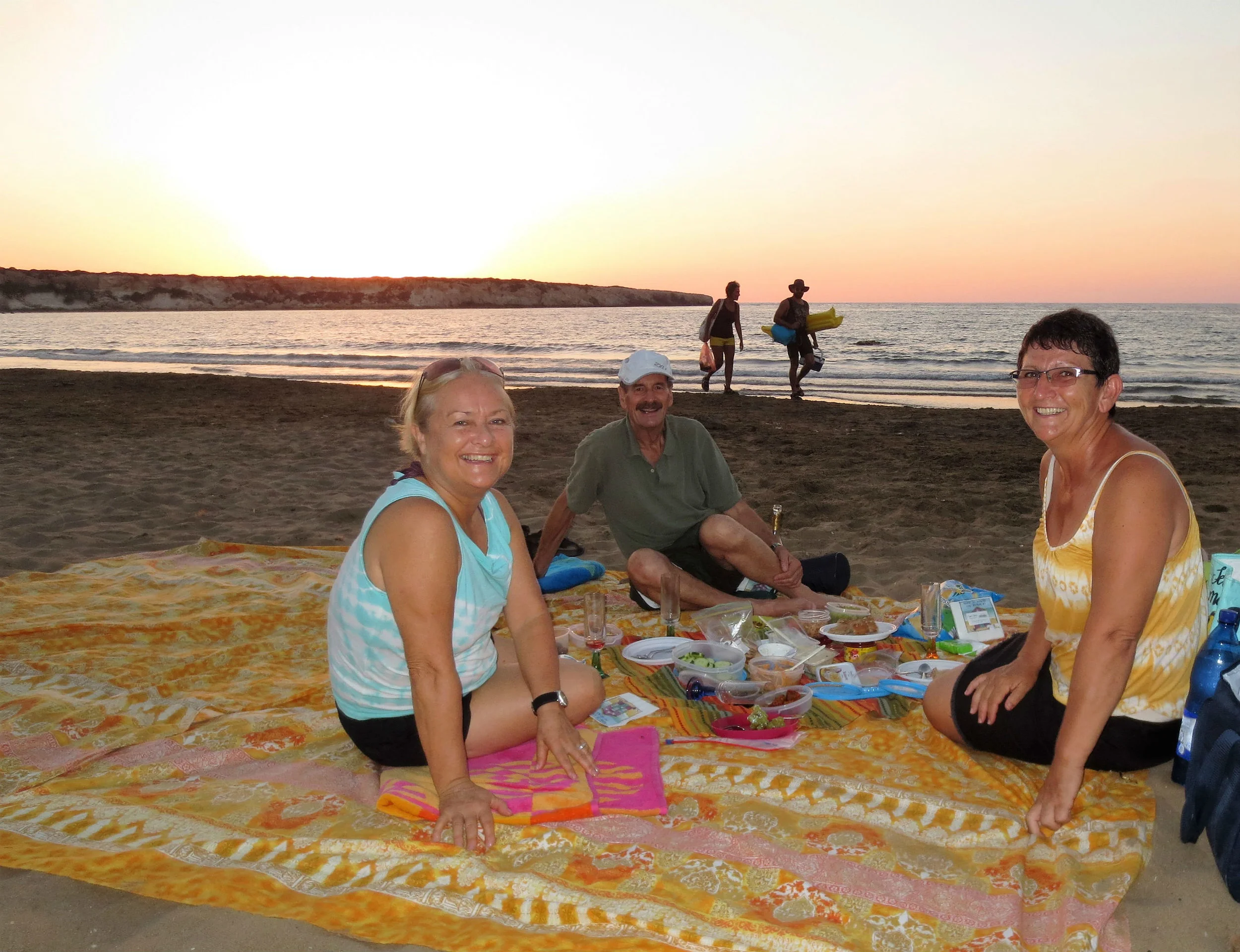 Sundowner on Lara Turtle Beach in Akamas National Park