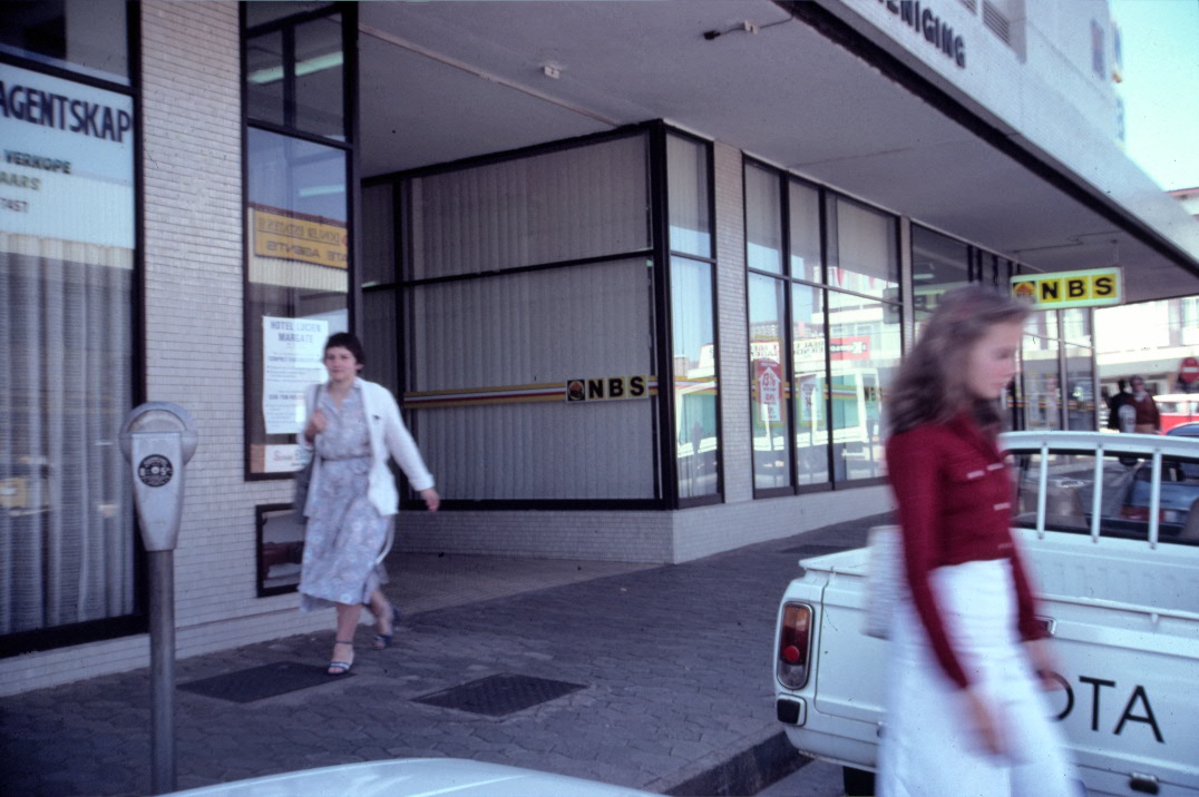 1982 - Francien walking to her work in Kempton Park