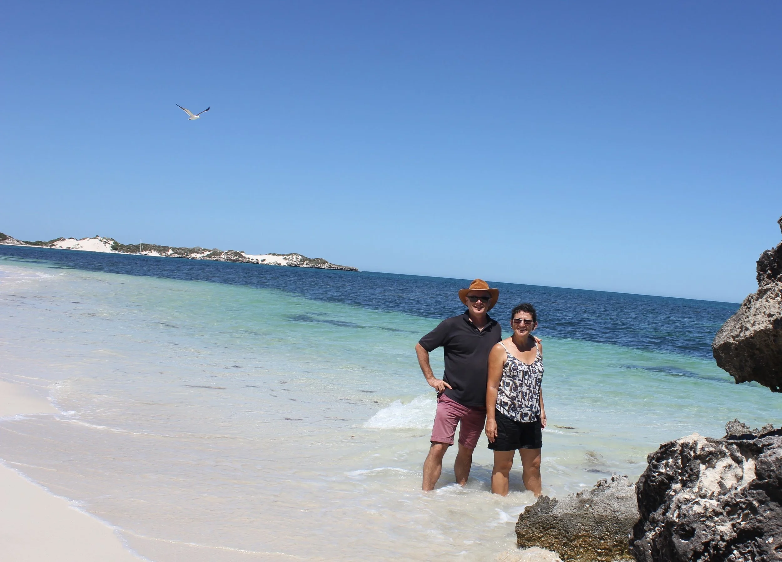 Enjoying the pristine Indian Ocean Beaches