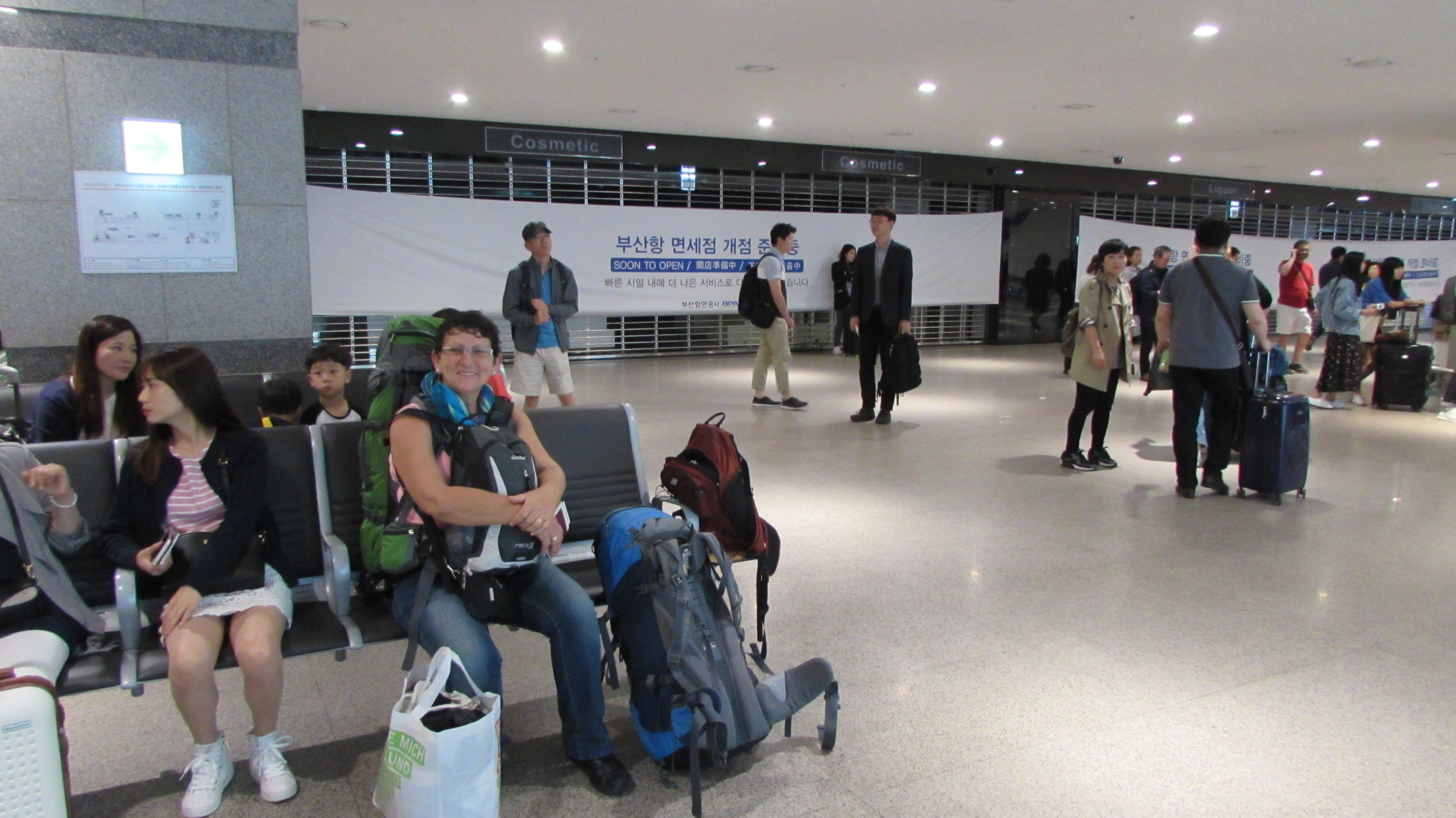 Waiting for the ferry to Japan in Busan, South Korea