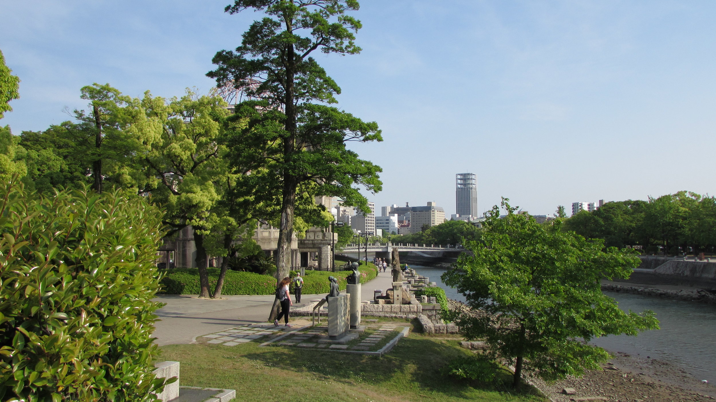 The river flowing past the atomic dome in Hiroshima