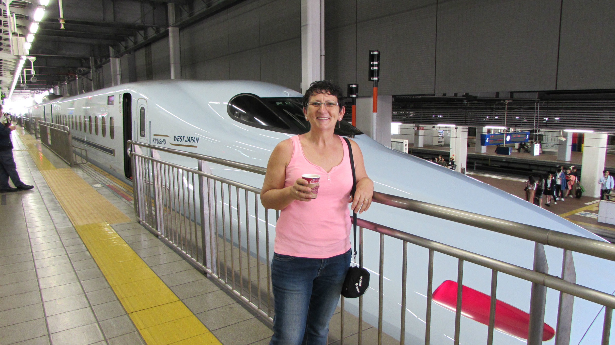 Taking the Shinkansen to Tokyo