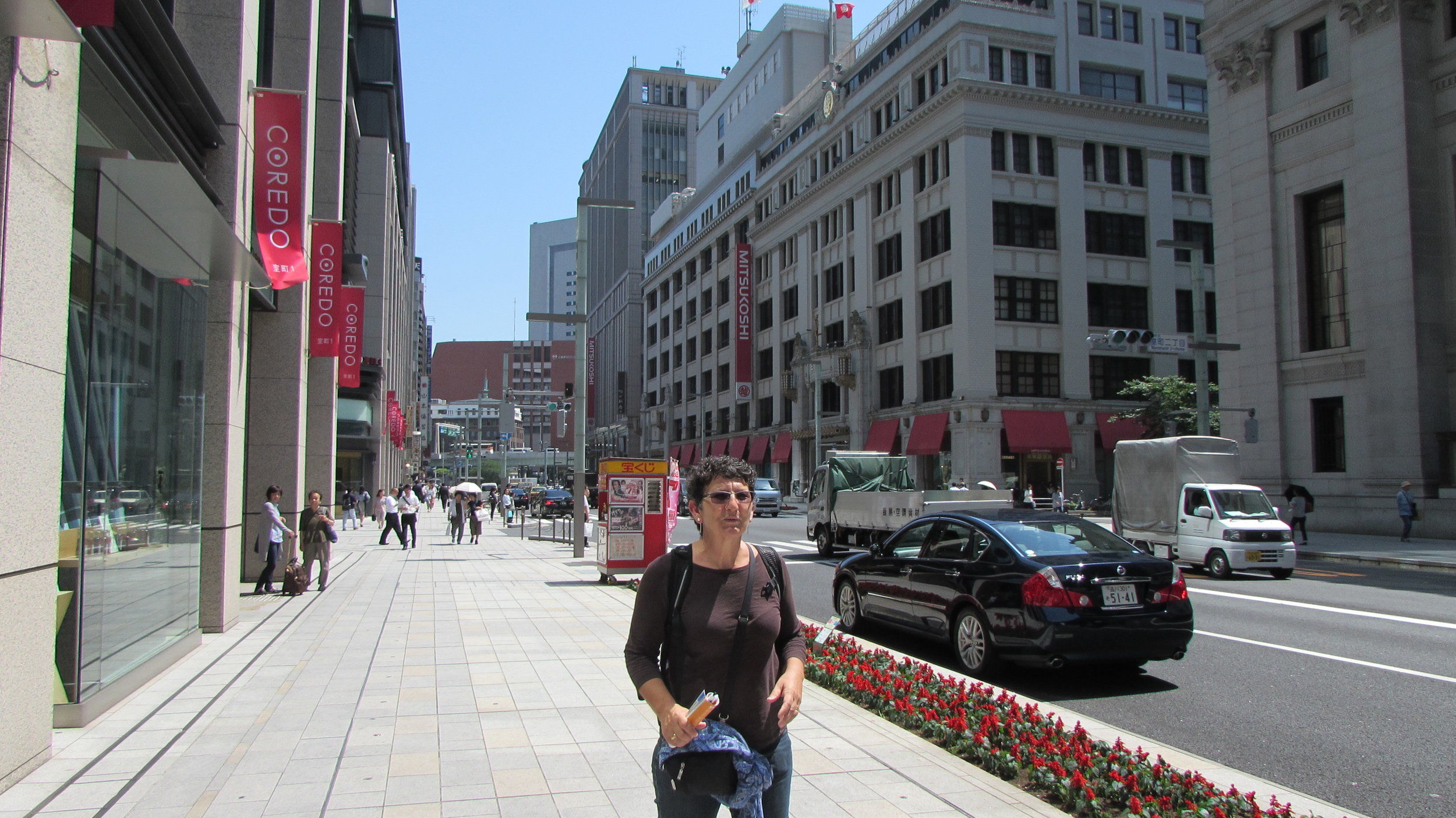 The business district in Tokyo