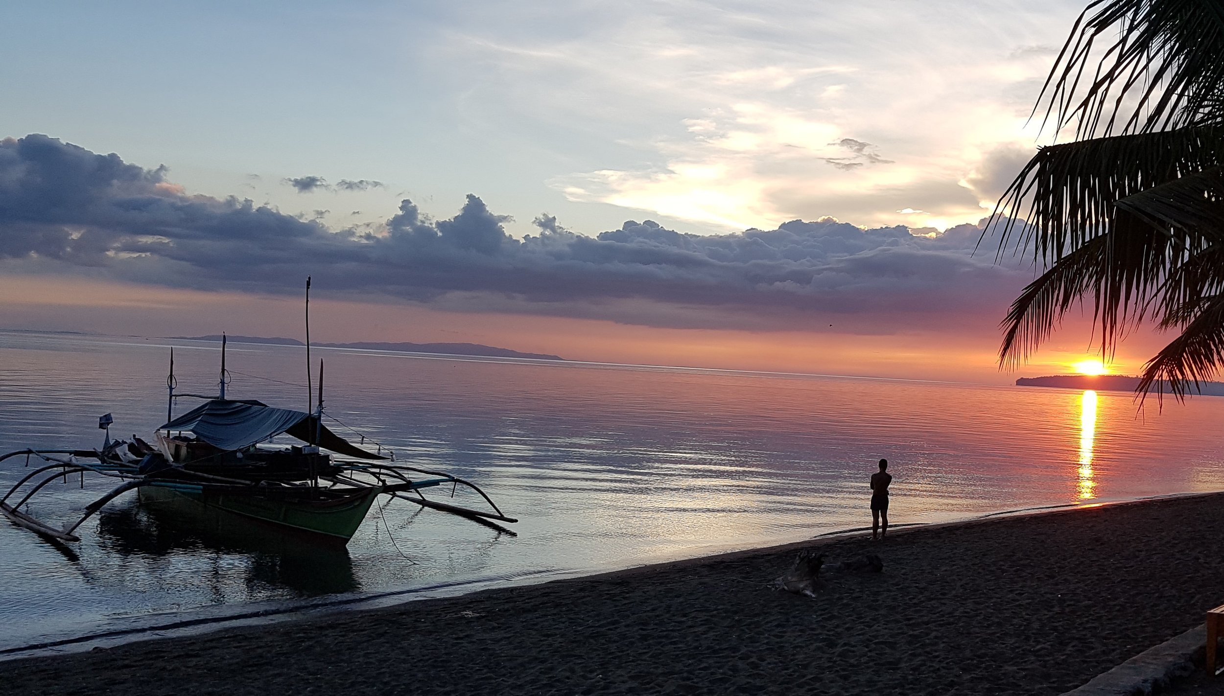 Sunset at our resort