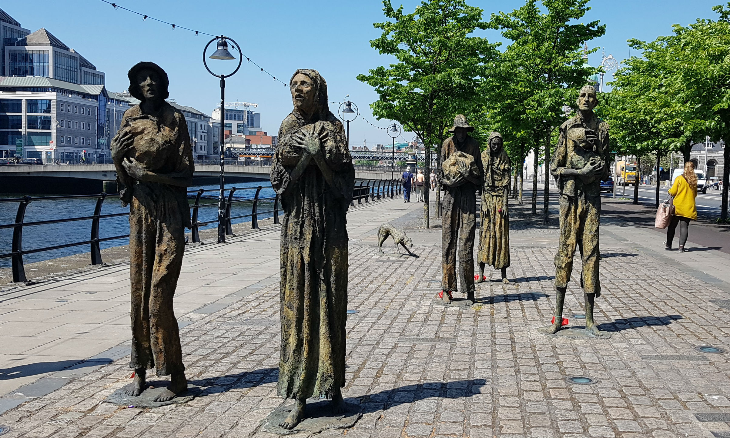 Irish Potato Famine memorial in Dublin