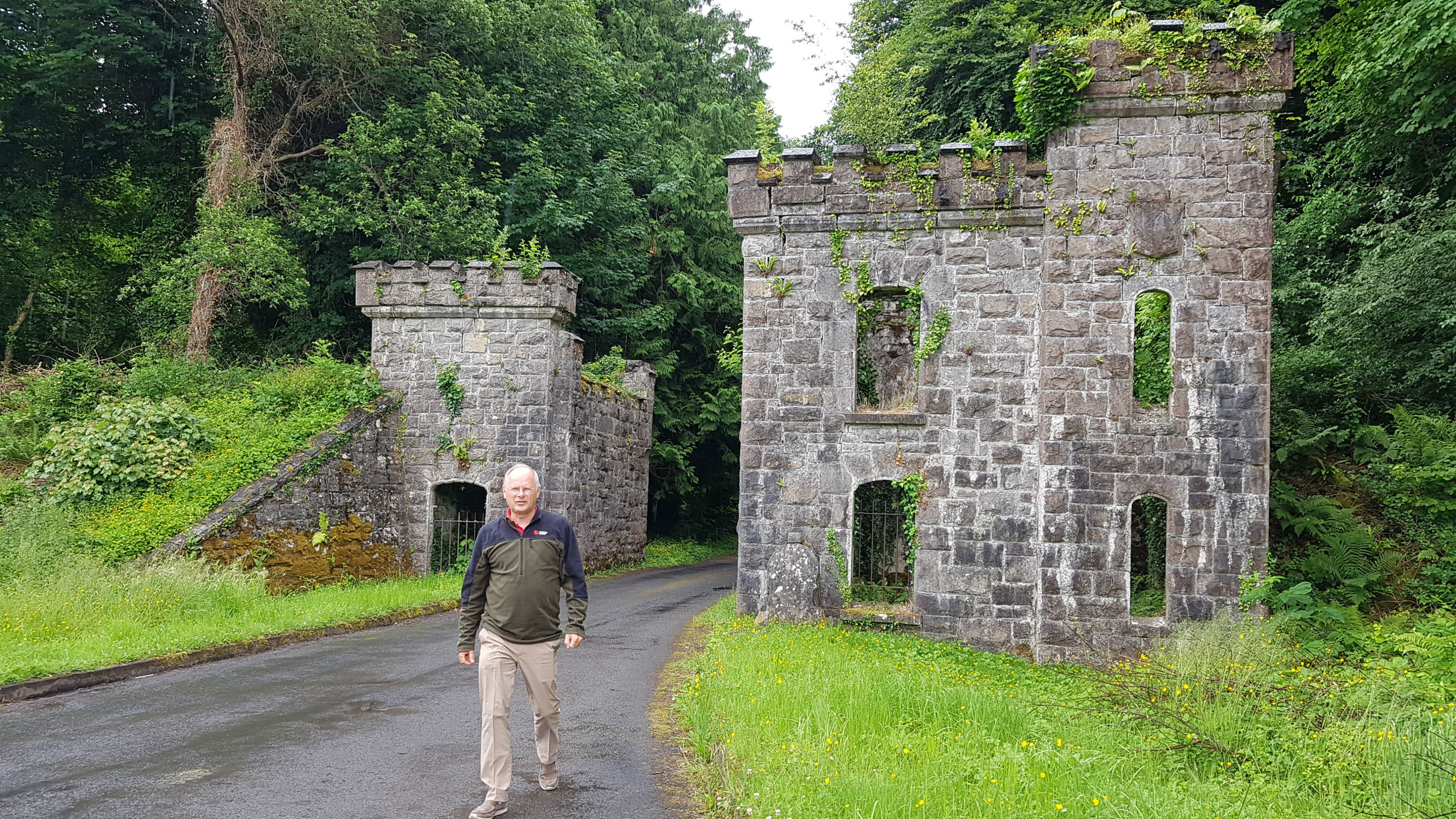 Gate to Castle Caldwell on Lough Erne