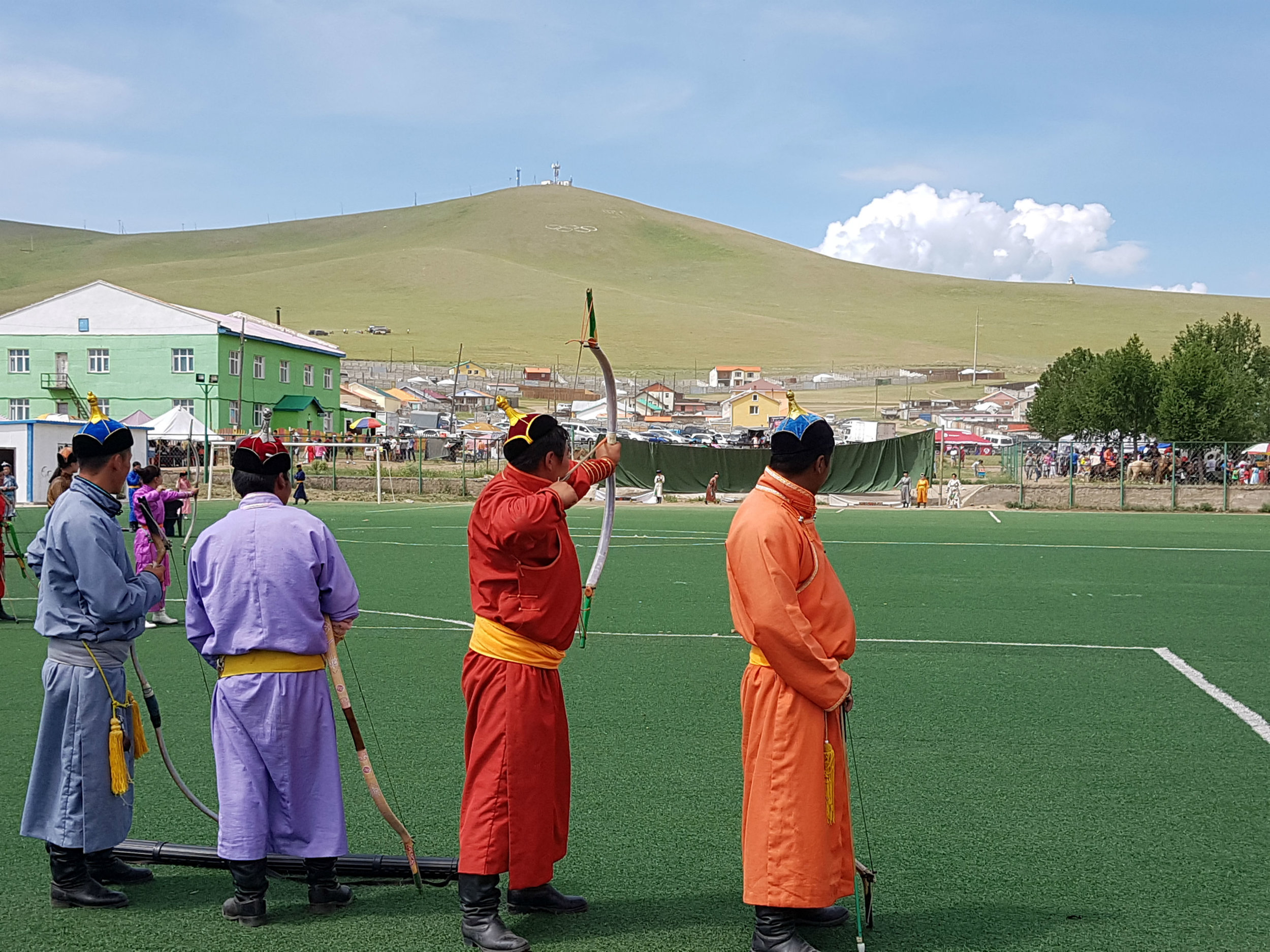 Archery tournament as part of Naadam