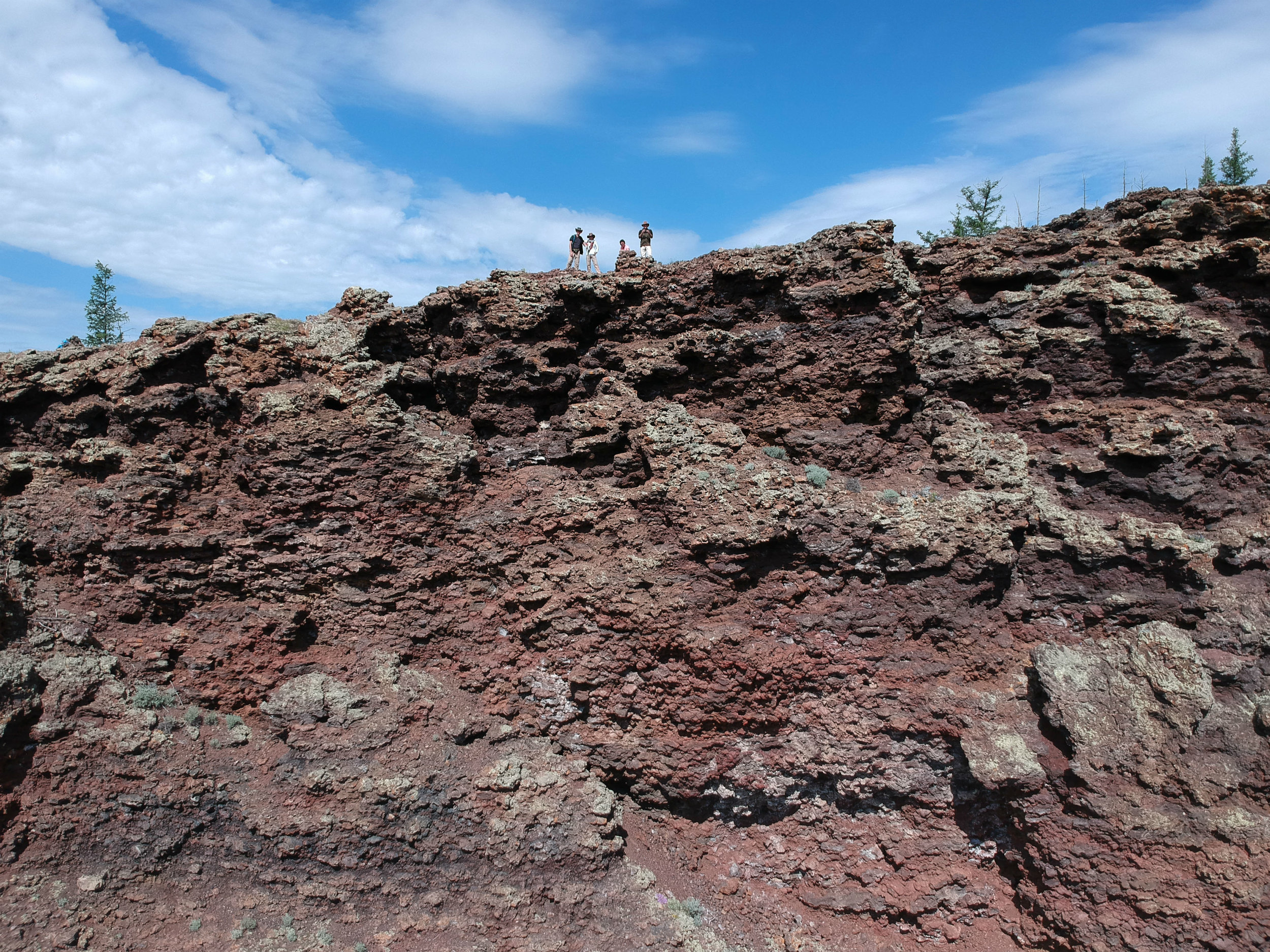 I flew my drone inside the crater and snapped this photo