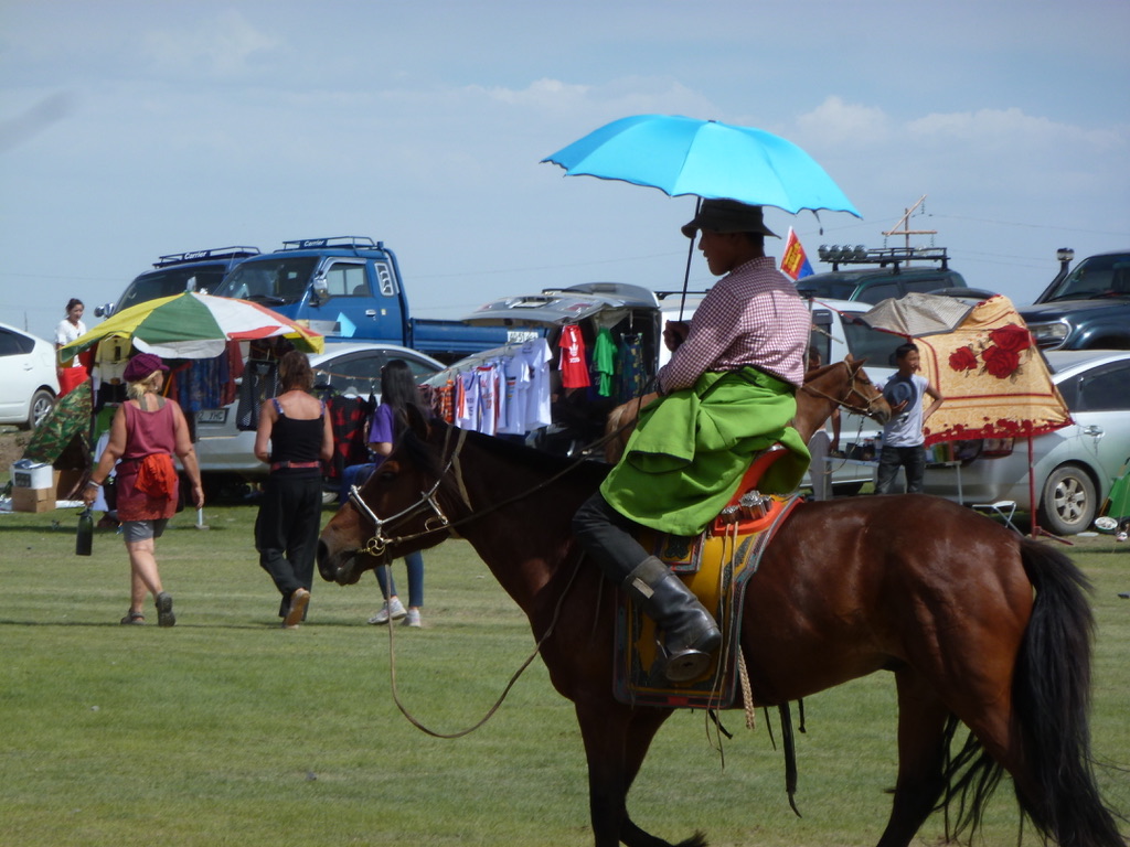 Visiting the Naadam festival on horseback