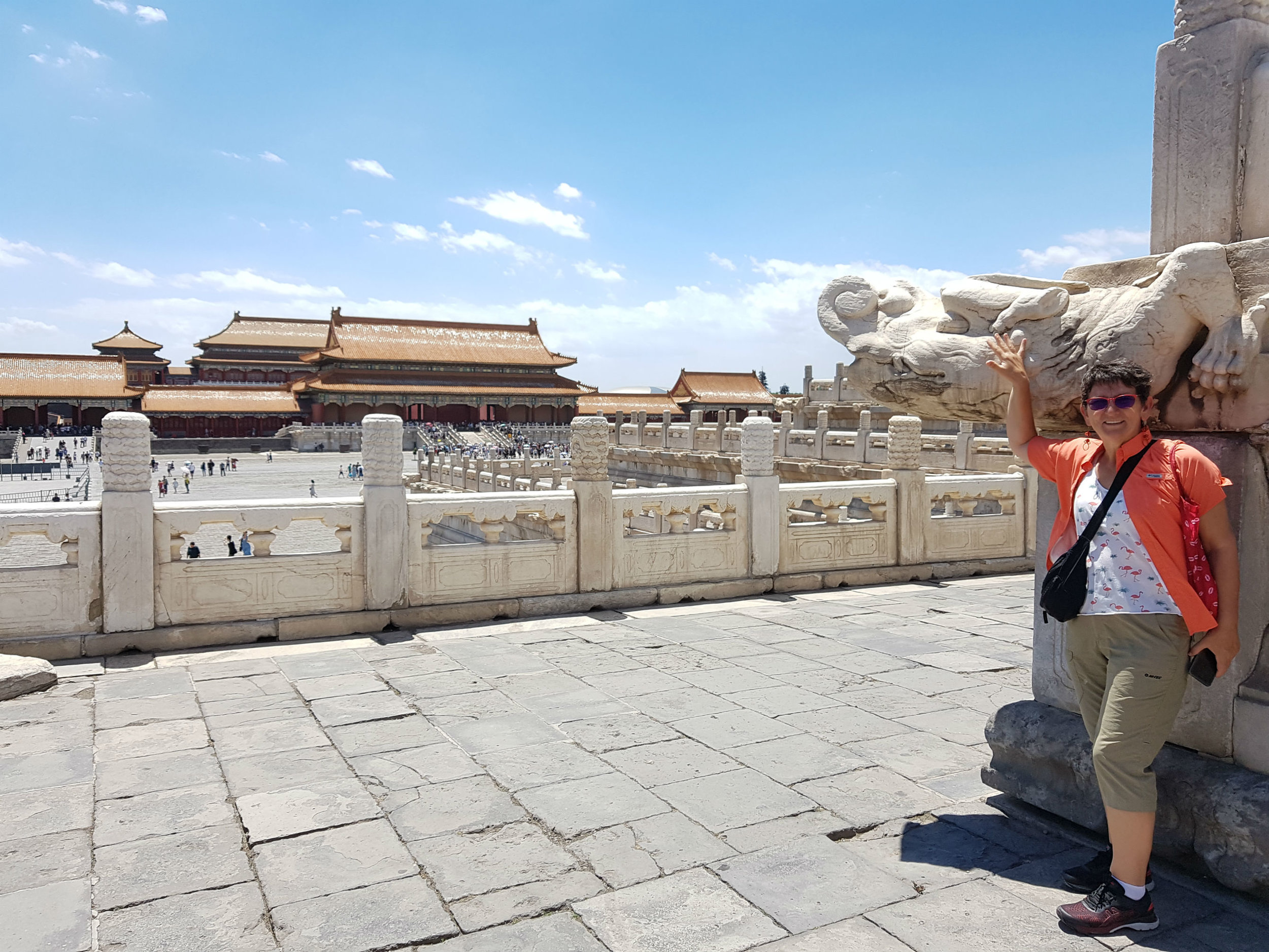 I took this snapshot inside the Forbidden City when the hordes of tourists didn't block our view