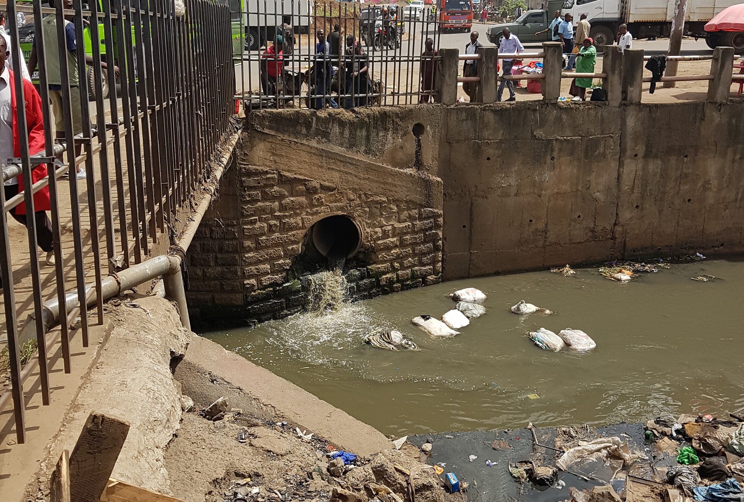 Mathare River running through down town Nairobi (Copy)