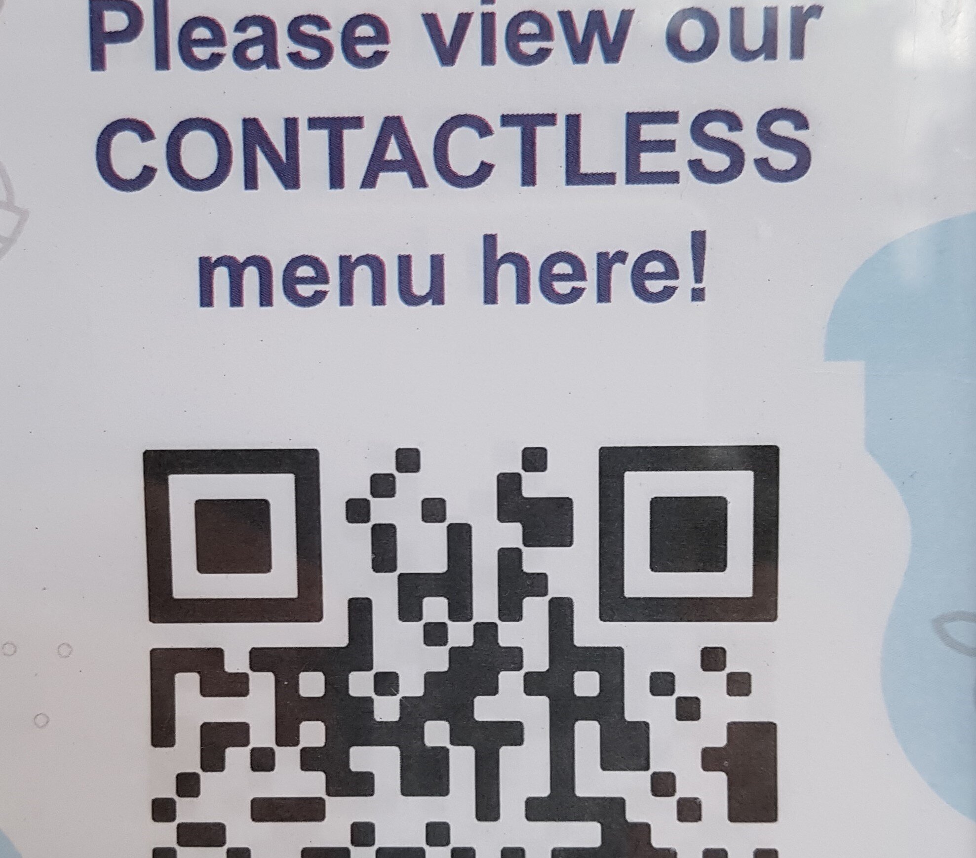 A smart way to reduce human contact in a restaurant