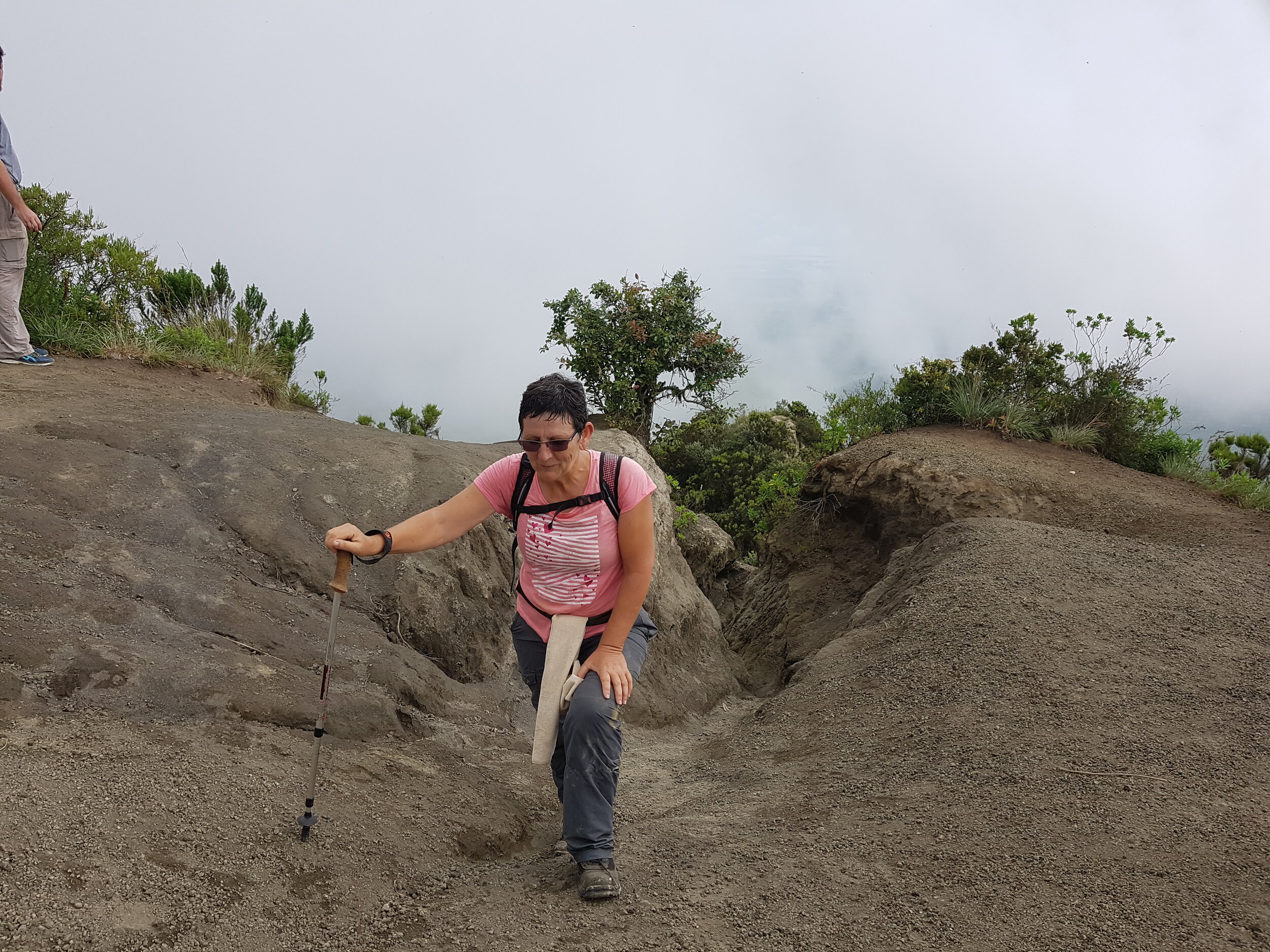 Climbing the Mt. Longonot volcano