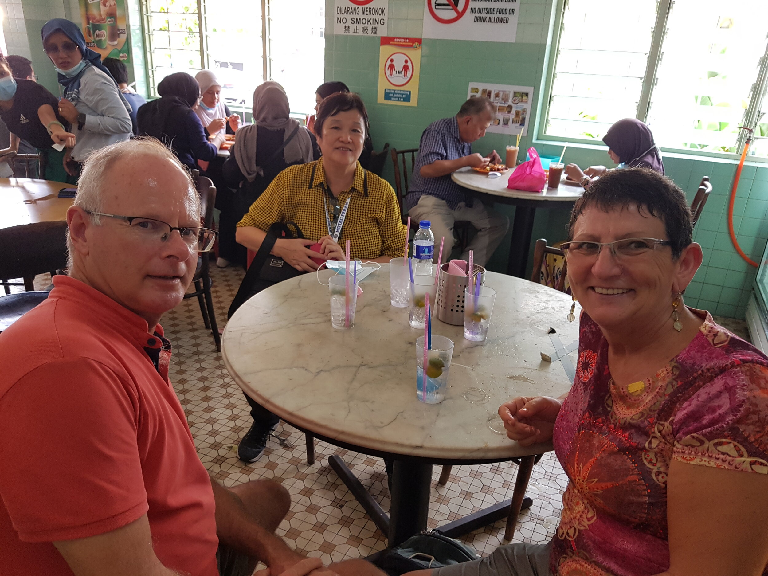 Great picture in a Nasi Ganja eatery in Ipoh, but you can not smell the delicious food