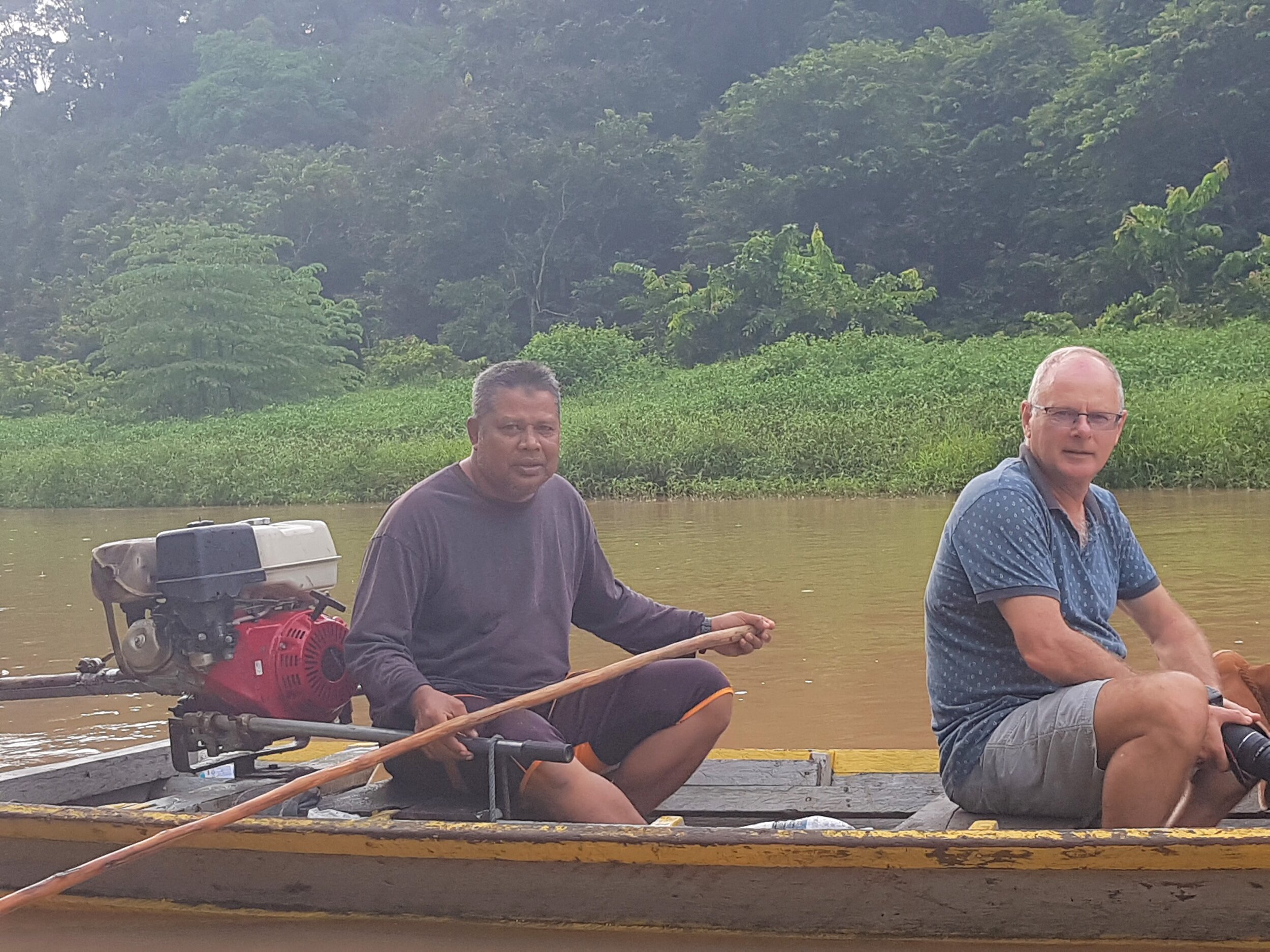 With Sul the boatman drifting down the Muda river
