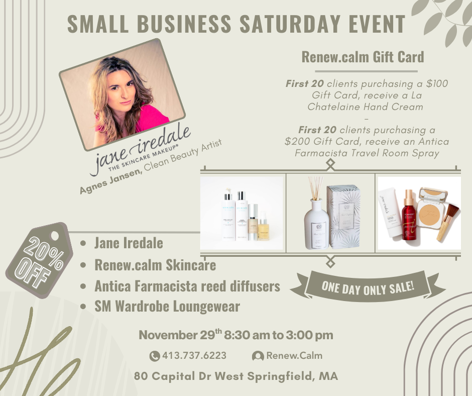 Small Business Saturday 2025 at renew.calm