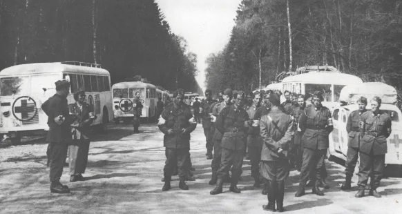 Bilden är tagen år 1945. Foto: Svenska Röda Korsets arkiv