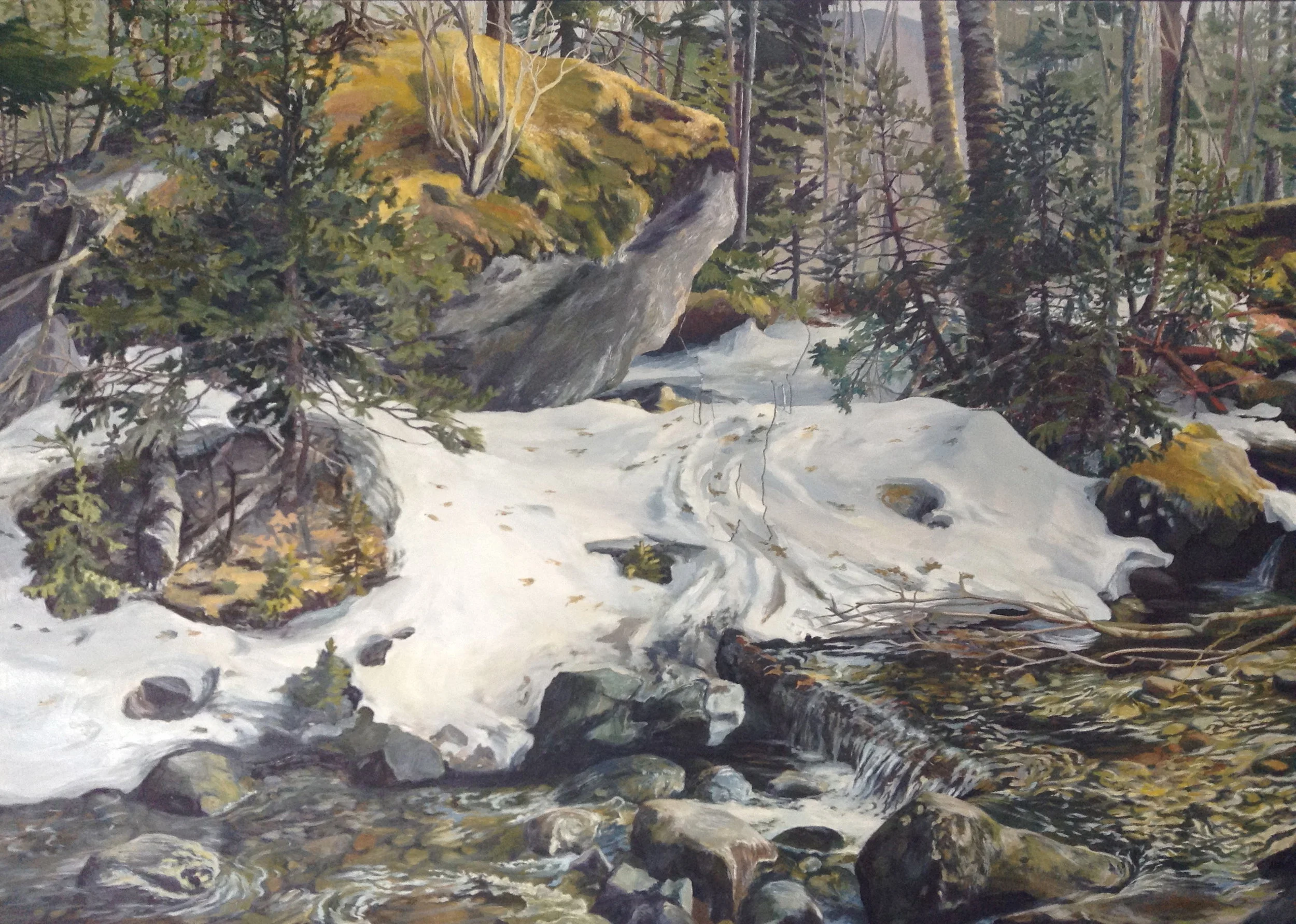 Gill Brook (48" x 33 3/4" Oil Painting)