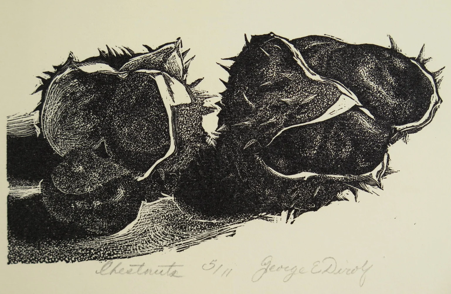Chestnuts (5 7/8" x 3" engraving)