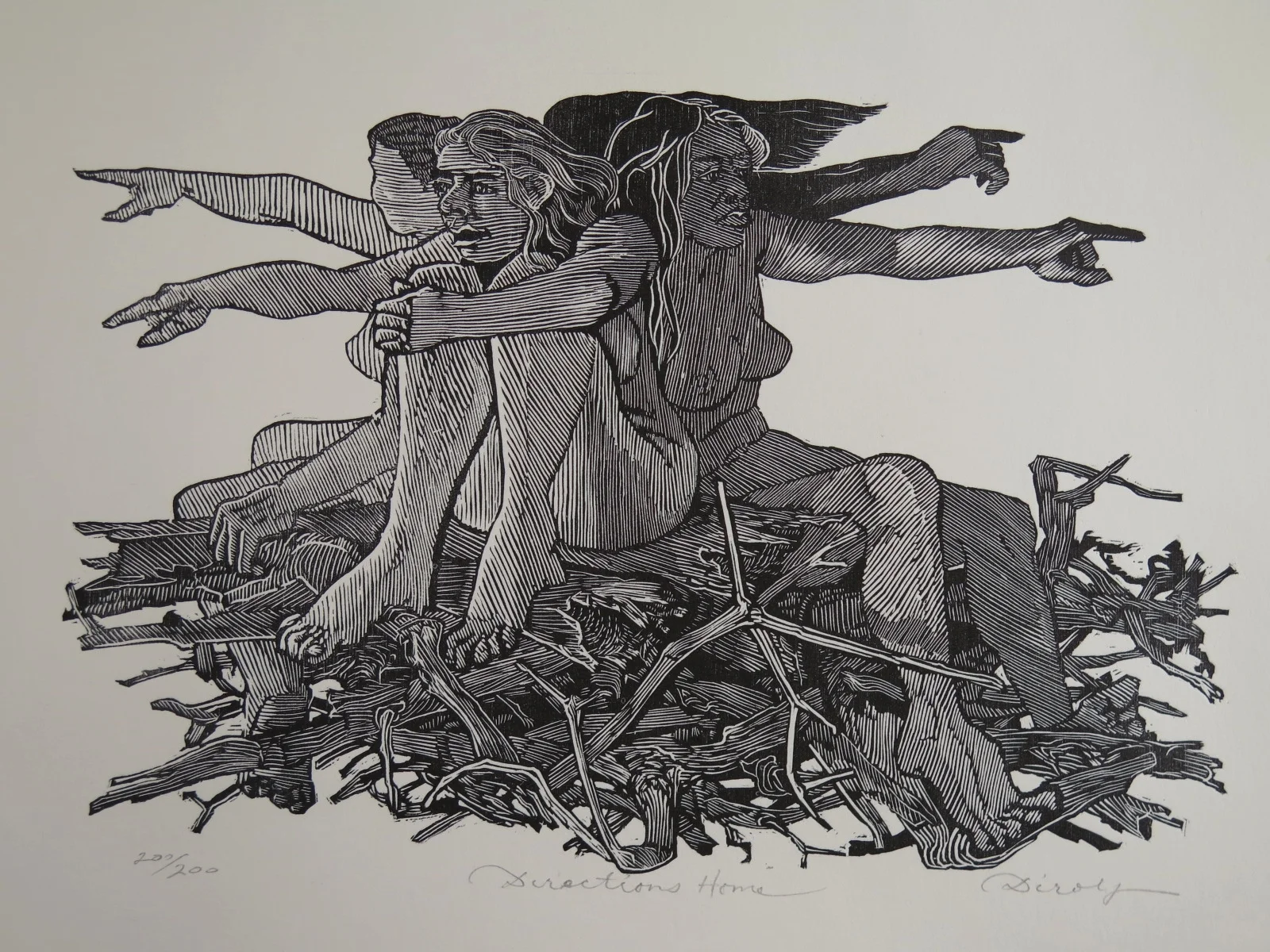Directions Home (8 1/2" x 5 3/4" engraving)