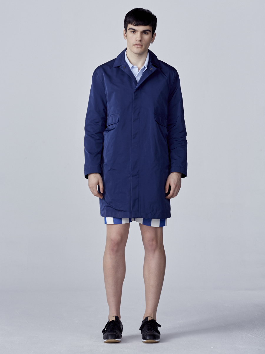 Blue raincoat for man 1