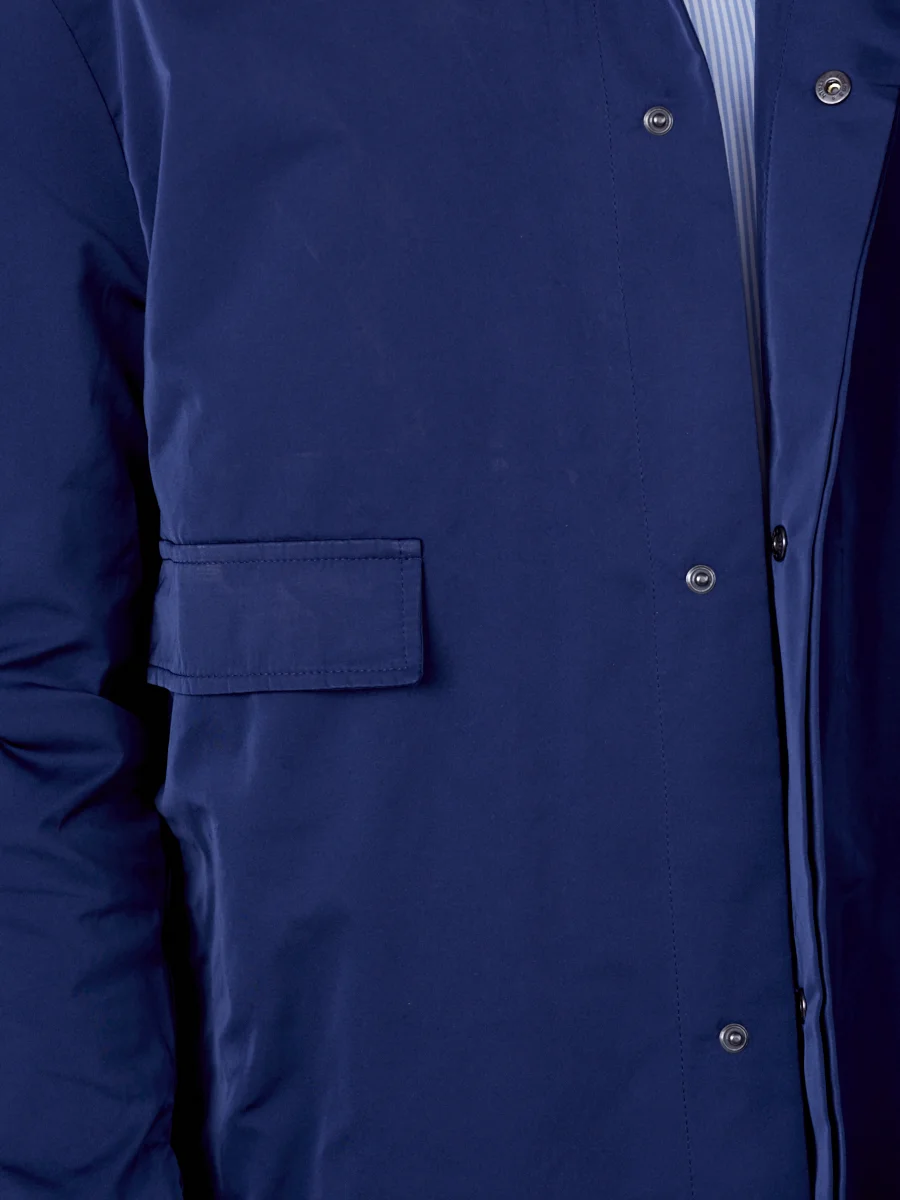 Blue raincoat for man 6