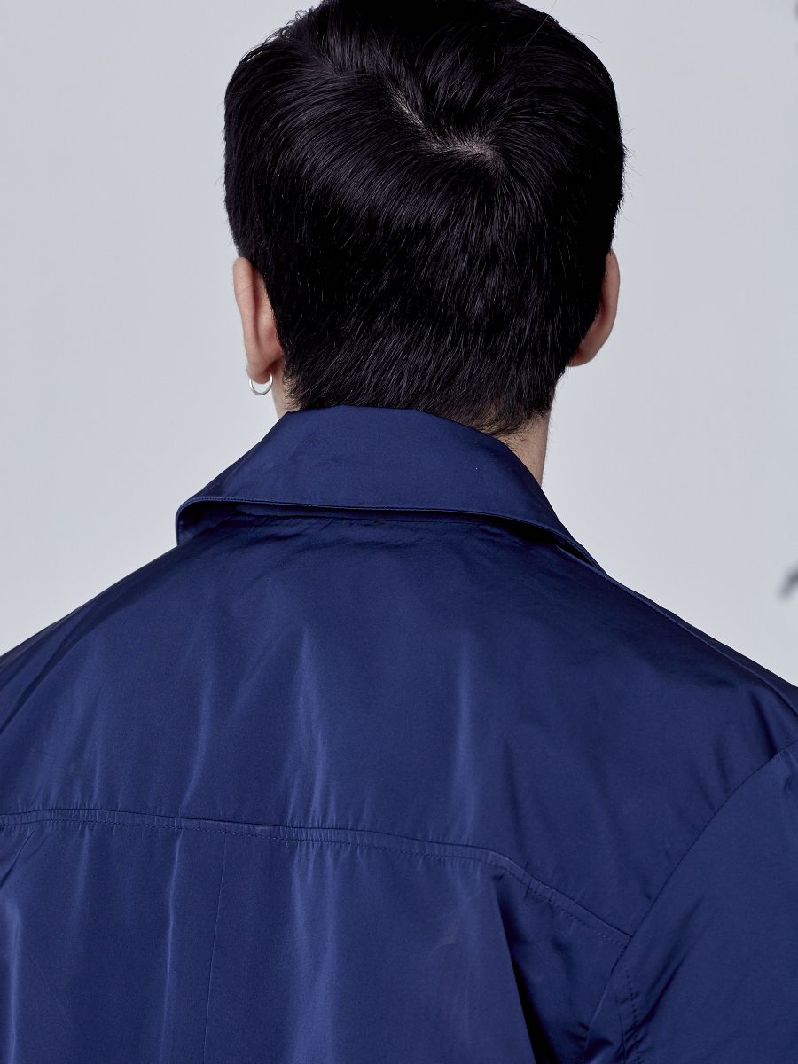 Blue raincoat for man 6
