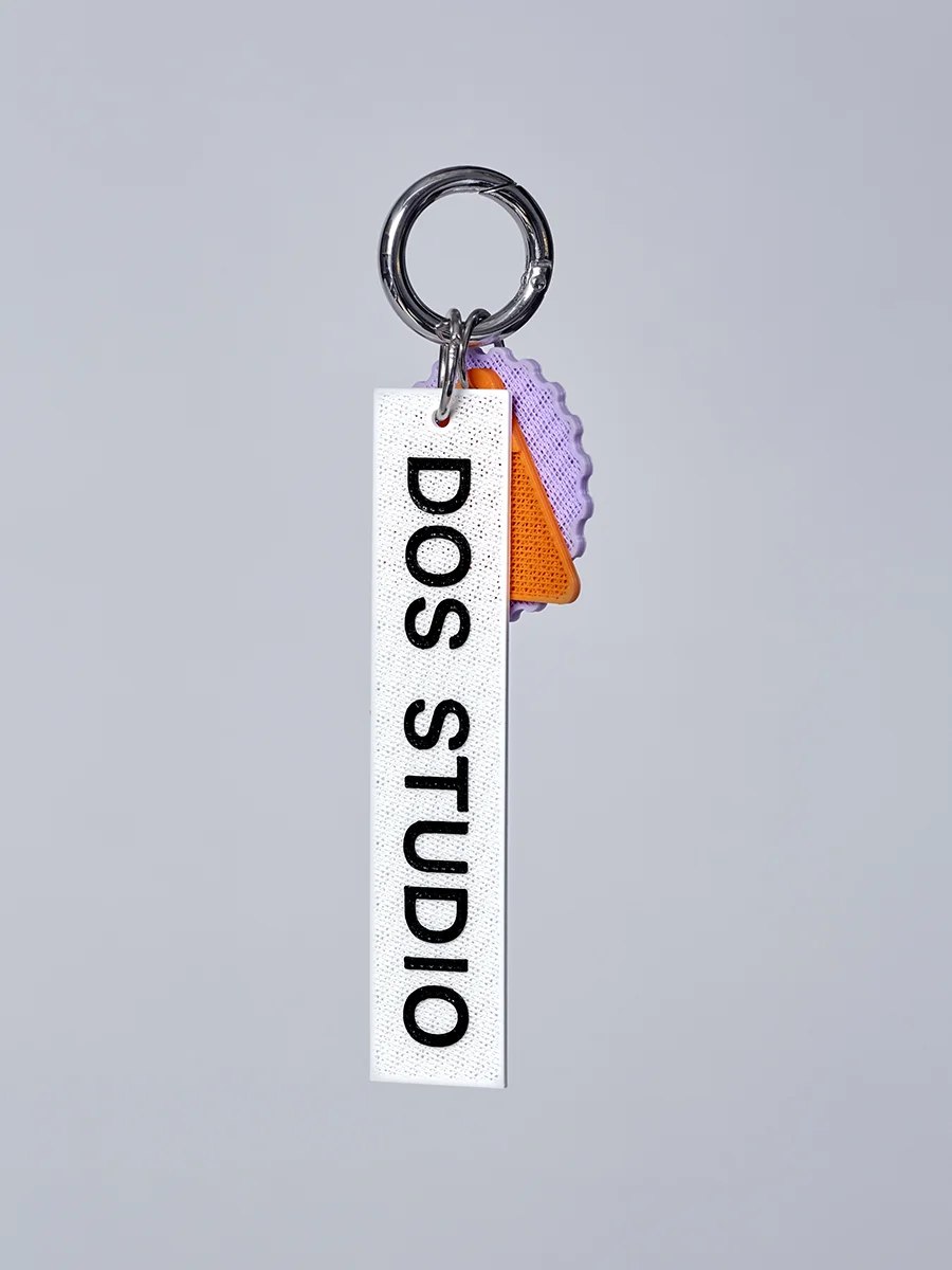 Purpel and orange keychain 1