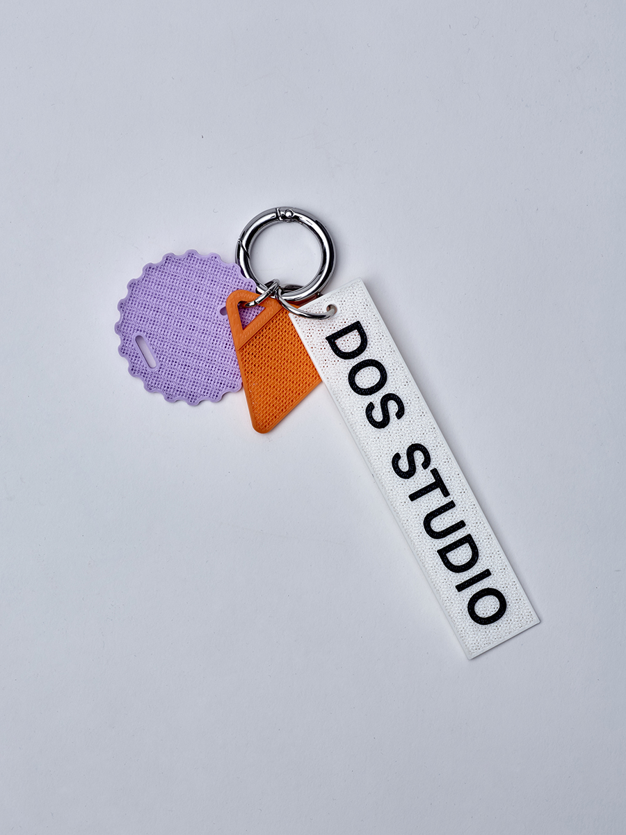 Purpel and orange keychain 2