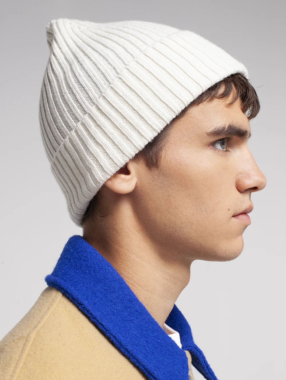 White Wool Beanie